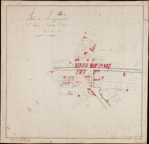 Labastide-Saint-Pierre - Sections A, B, C : développement du village