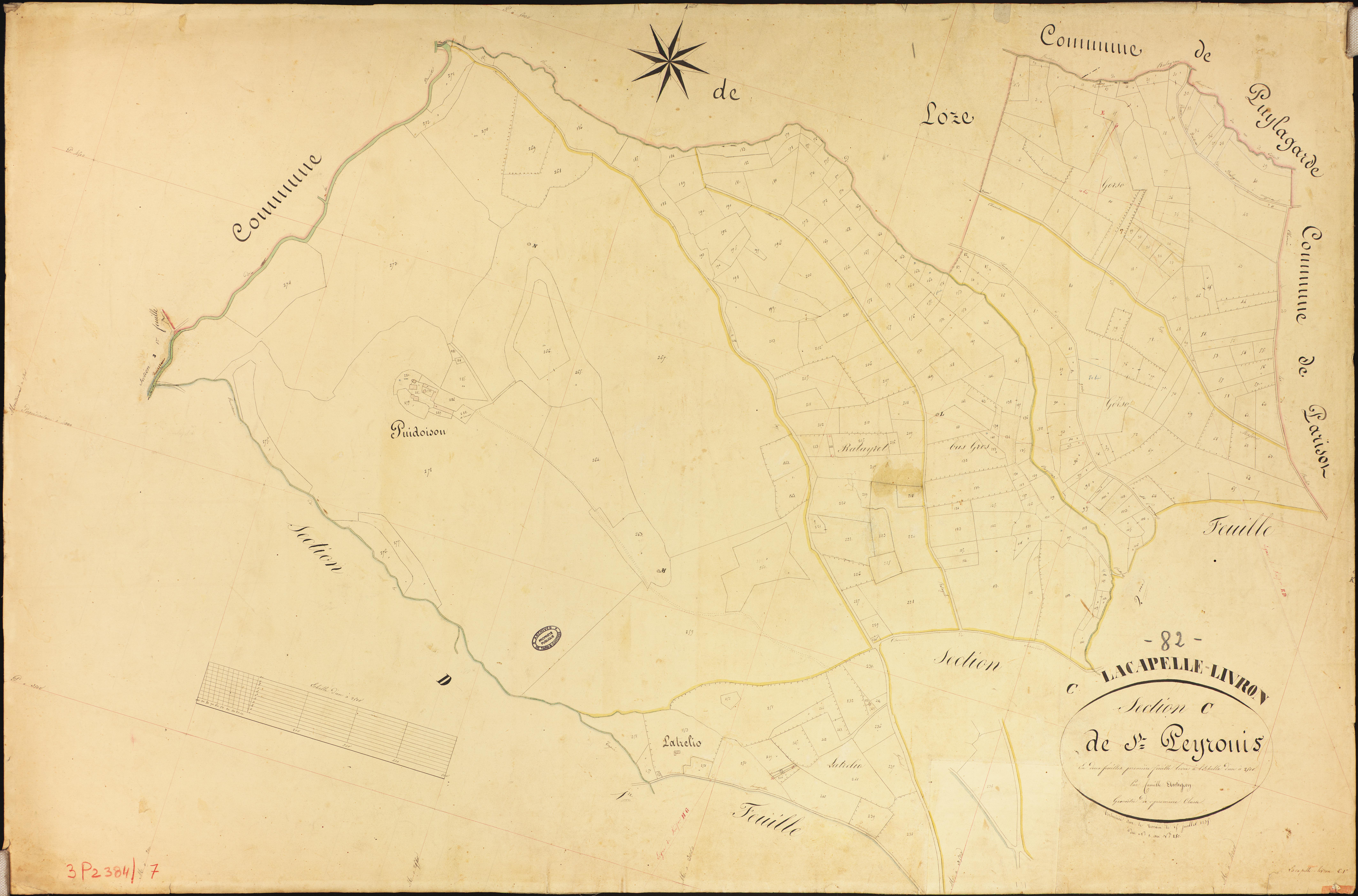 Lacapelle-Livron - Section C - Saint-Peyronies, 1ère feuille