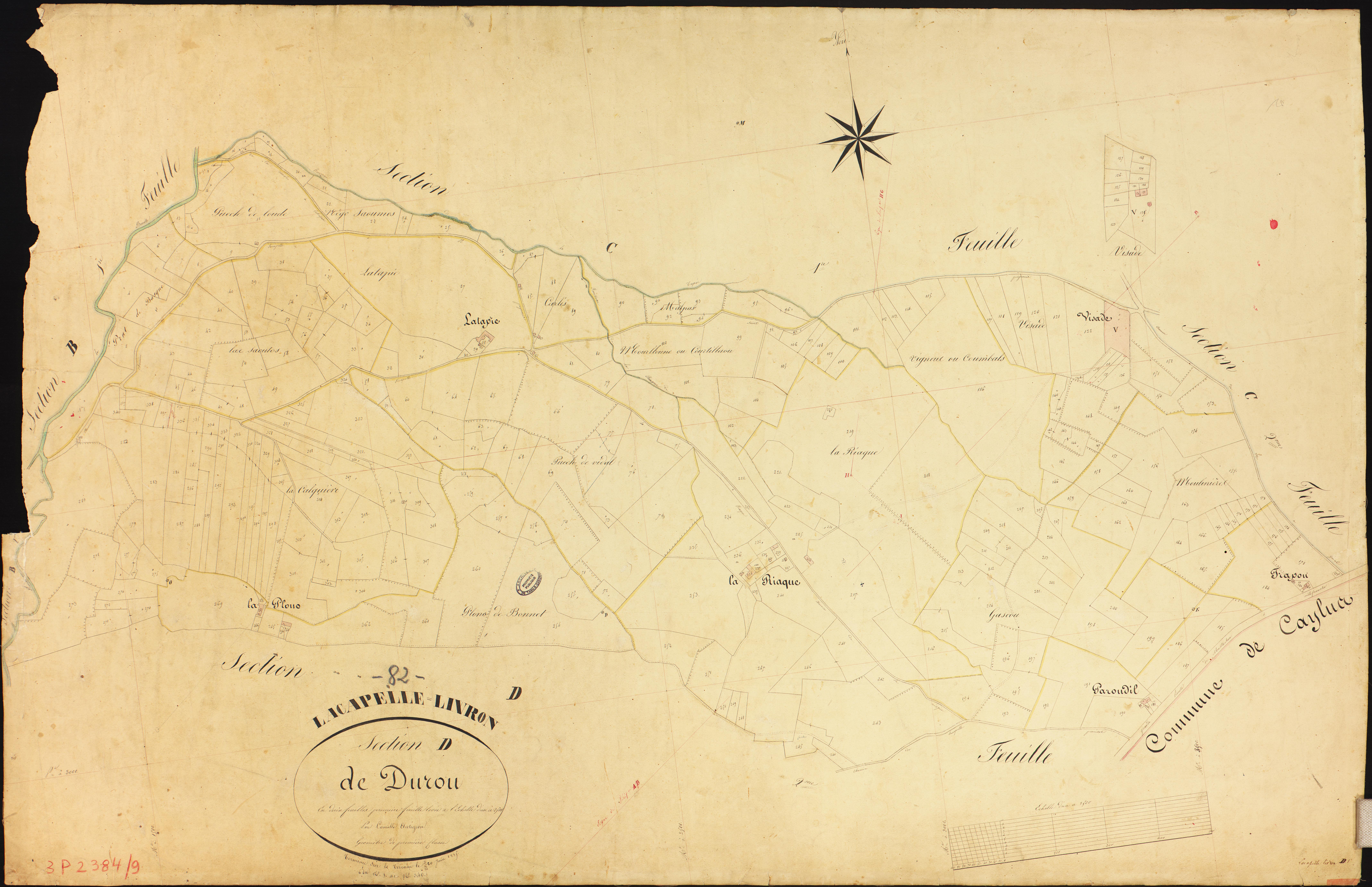Lacapelle-Livron - Section D - Durou, 1ère feuille