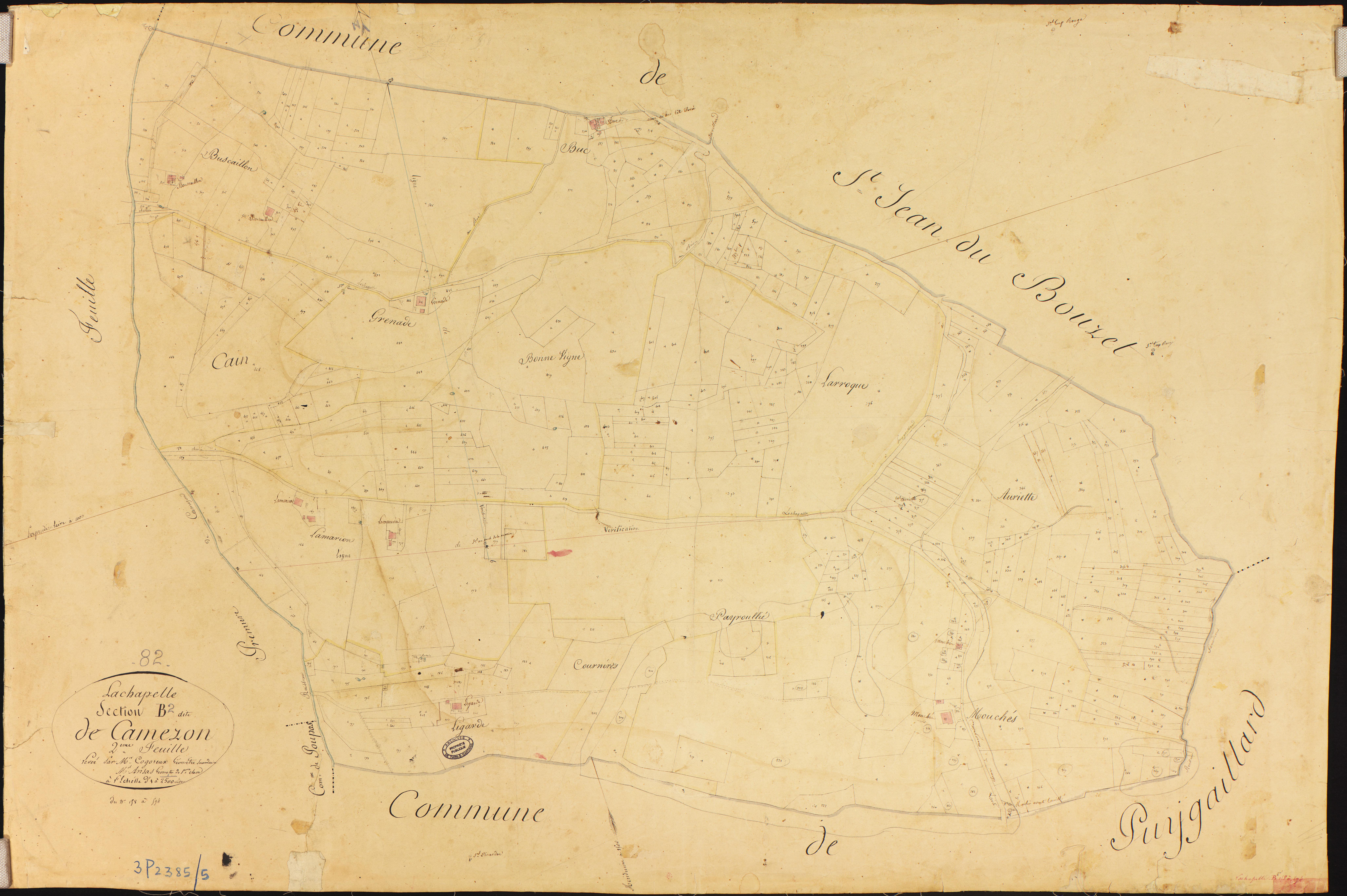 Chapelle - Section B - Camezon, 2e feuille