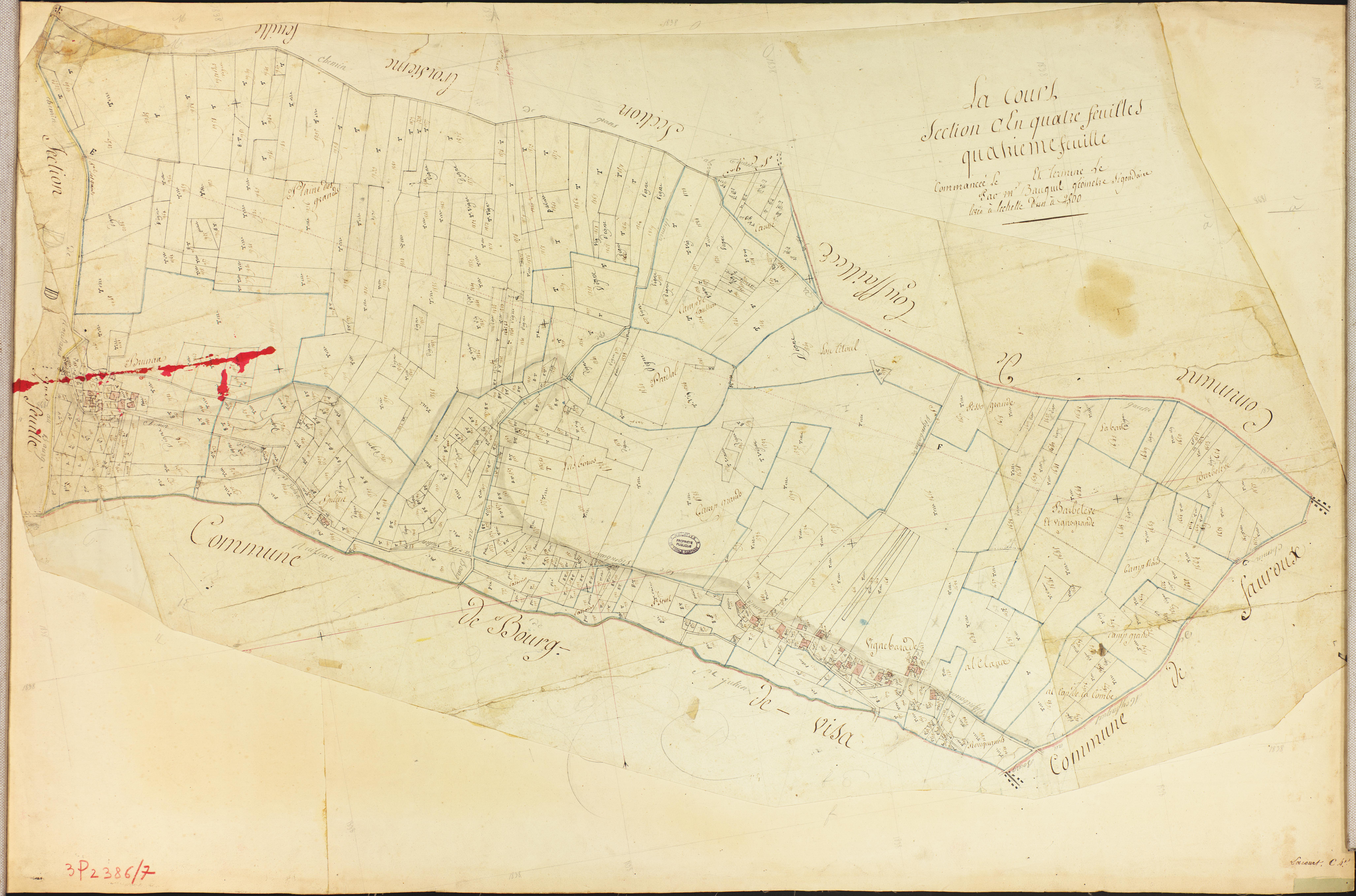 Lacour - Section C - Saint-Julien, 4e feuille
