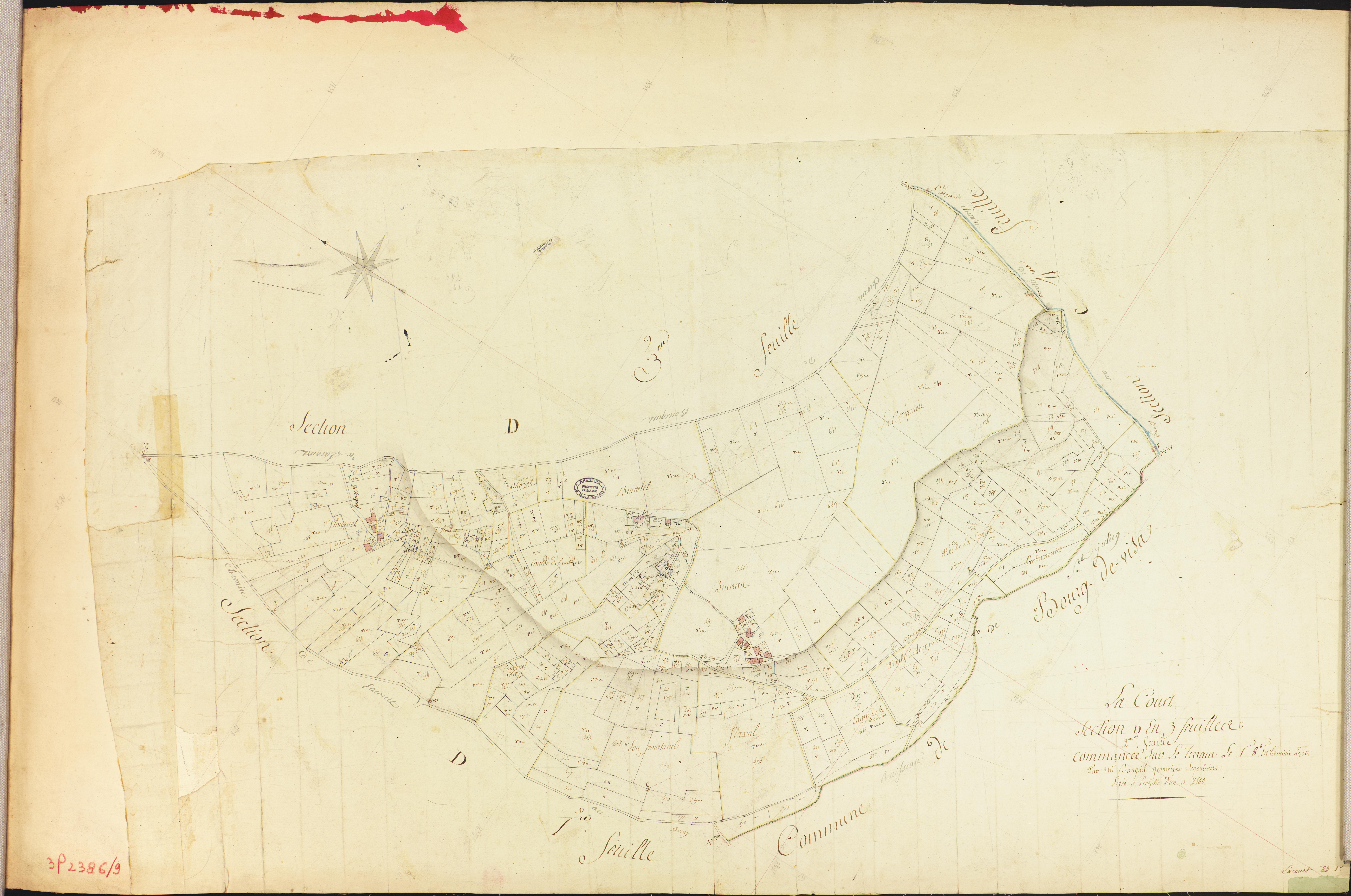 Lacour - Section D - Lausinié, 2e feuille