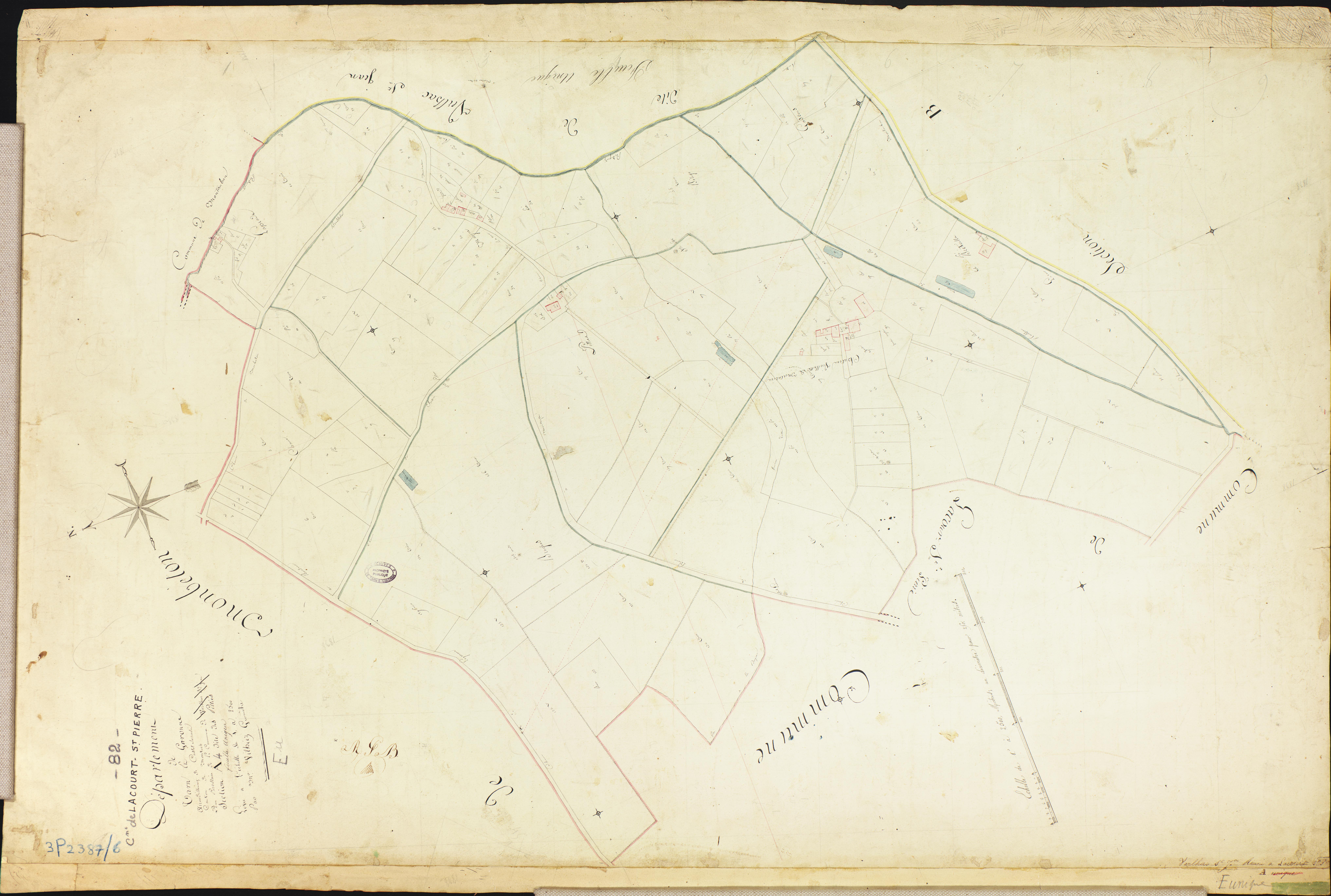 Lacourt-Saint-Pierre - Section A - Les Guirals, 4e feuille