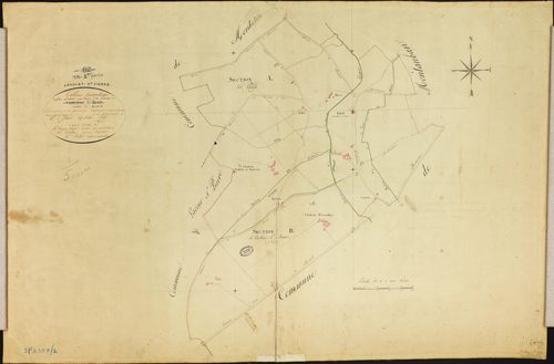 Lacourt-Saint-Pierre - Tableau d'assemblage, 2e feuille (1 / 5 000)