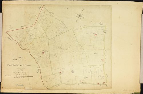 Lacourt-Saint-Pierre - Section A - Les Guirals, 1ère feuille