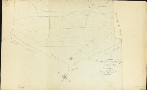 Lacourt-Saint-Pierre - Section A - Les Guirals, 3e feuille