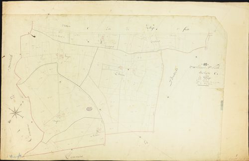 Lacourt-Saint-Pierre - Section C - Le Village, 3e feuille