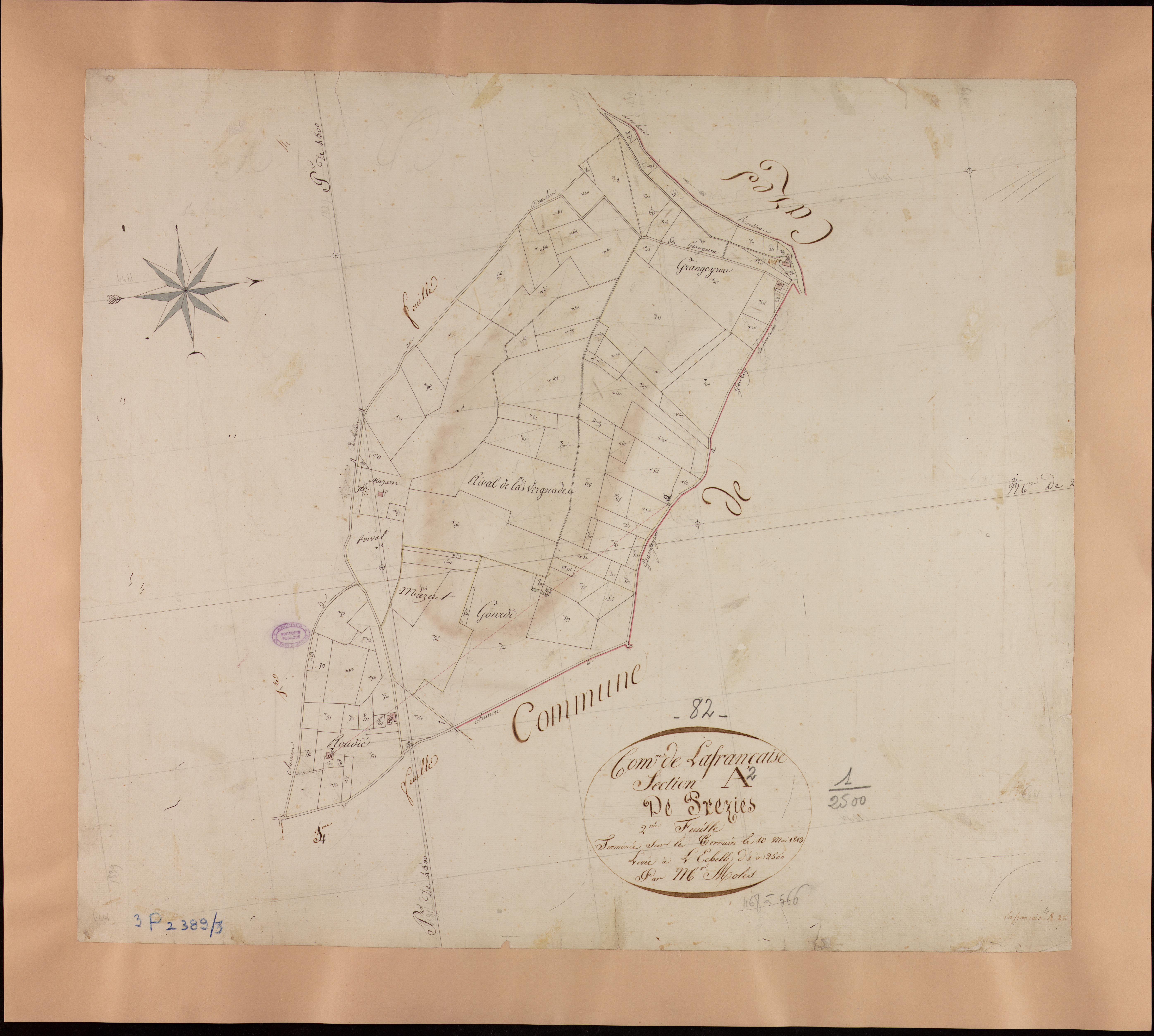 Lafrançaise - Section A - Preziès, 2e feuille