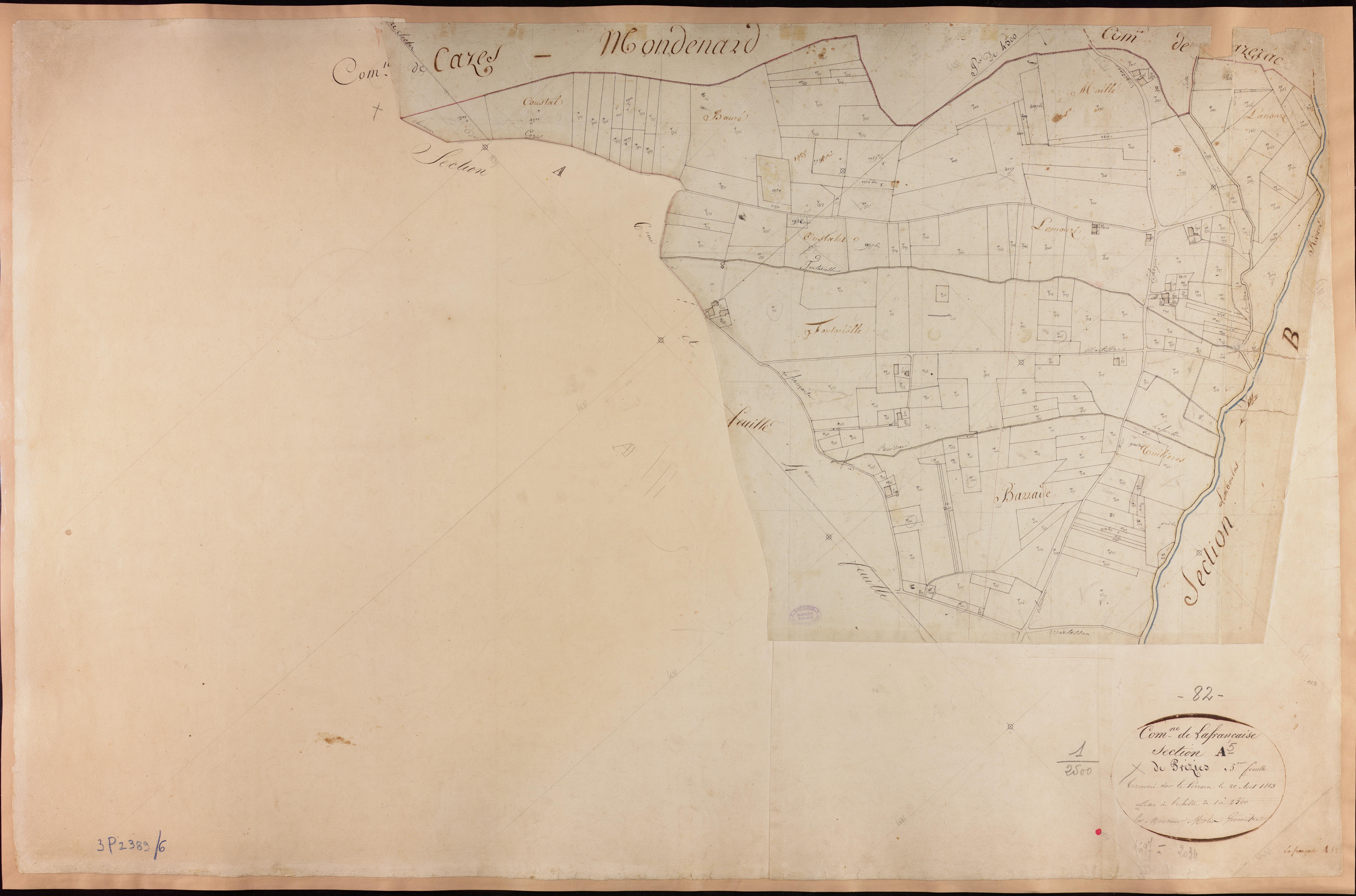 Lafrançaise - Section A - Preziès, 5e feuille