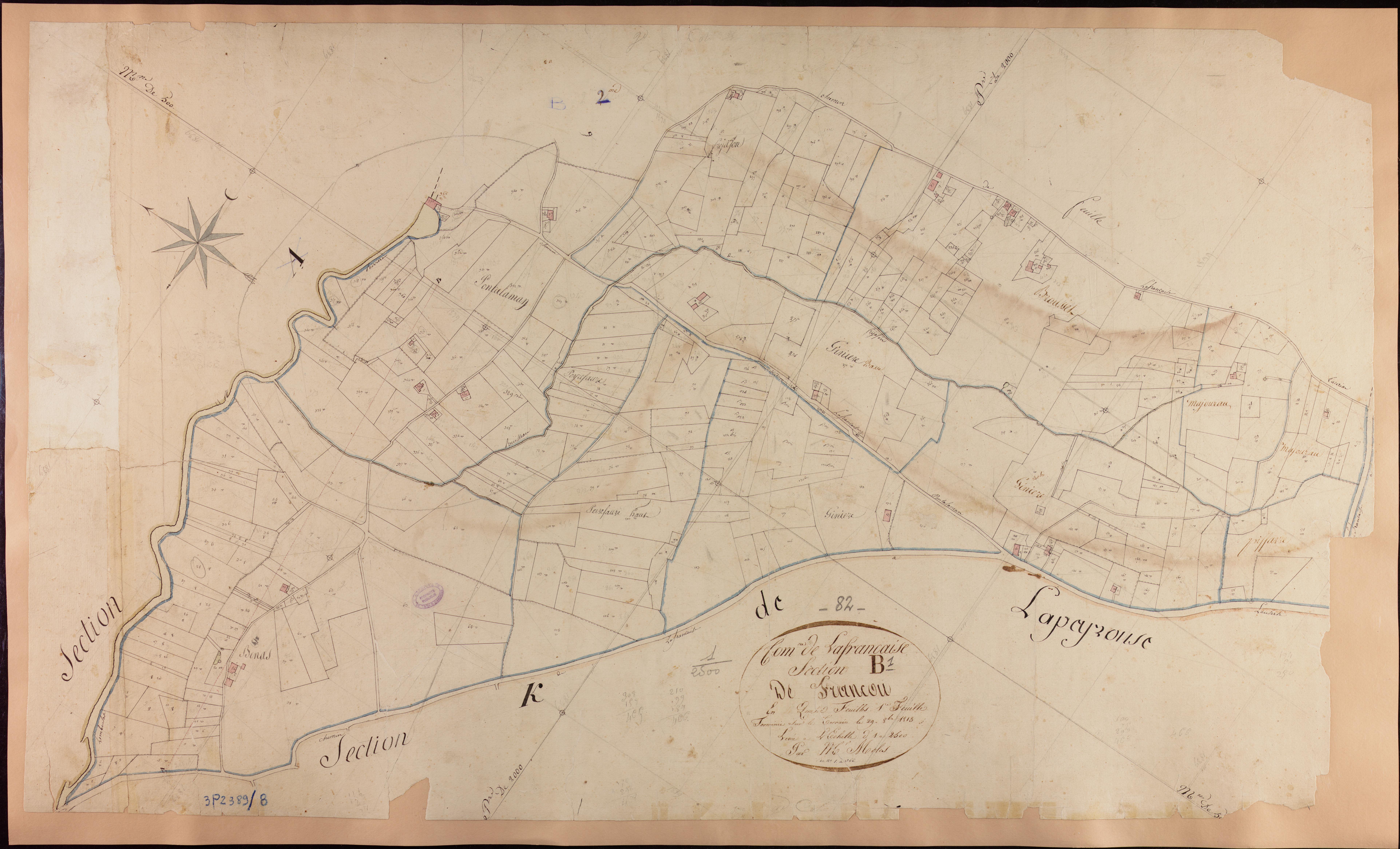 Lafrançaise - Section B - Francou, 1ère feuille