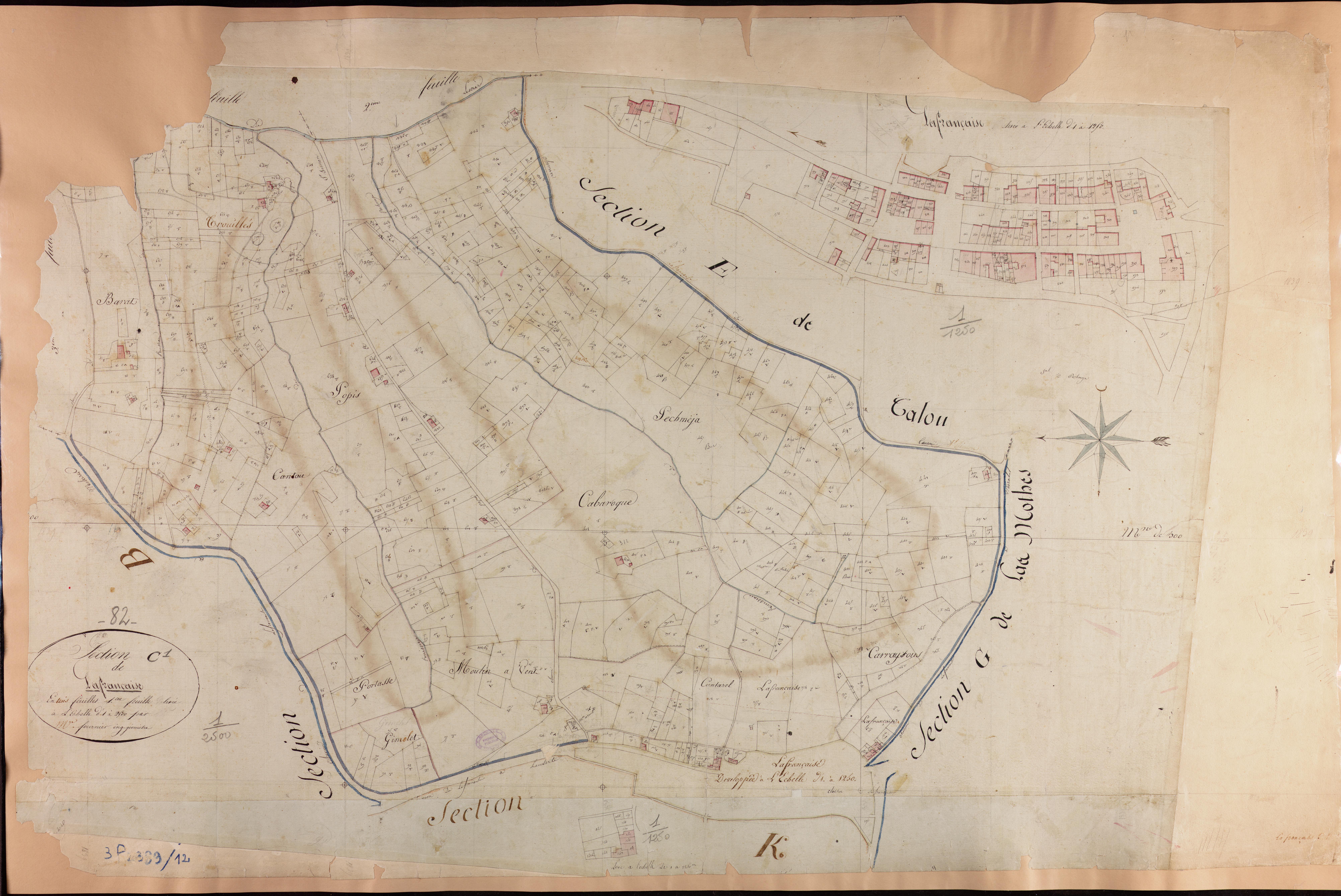 Lafrançaise - Section C - Lafrançaise, 1ère feuille