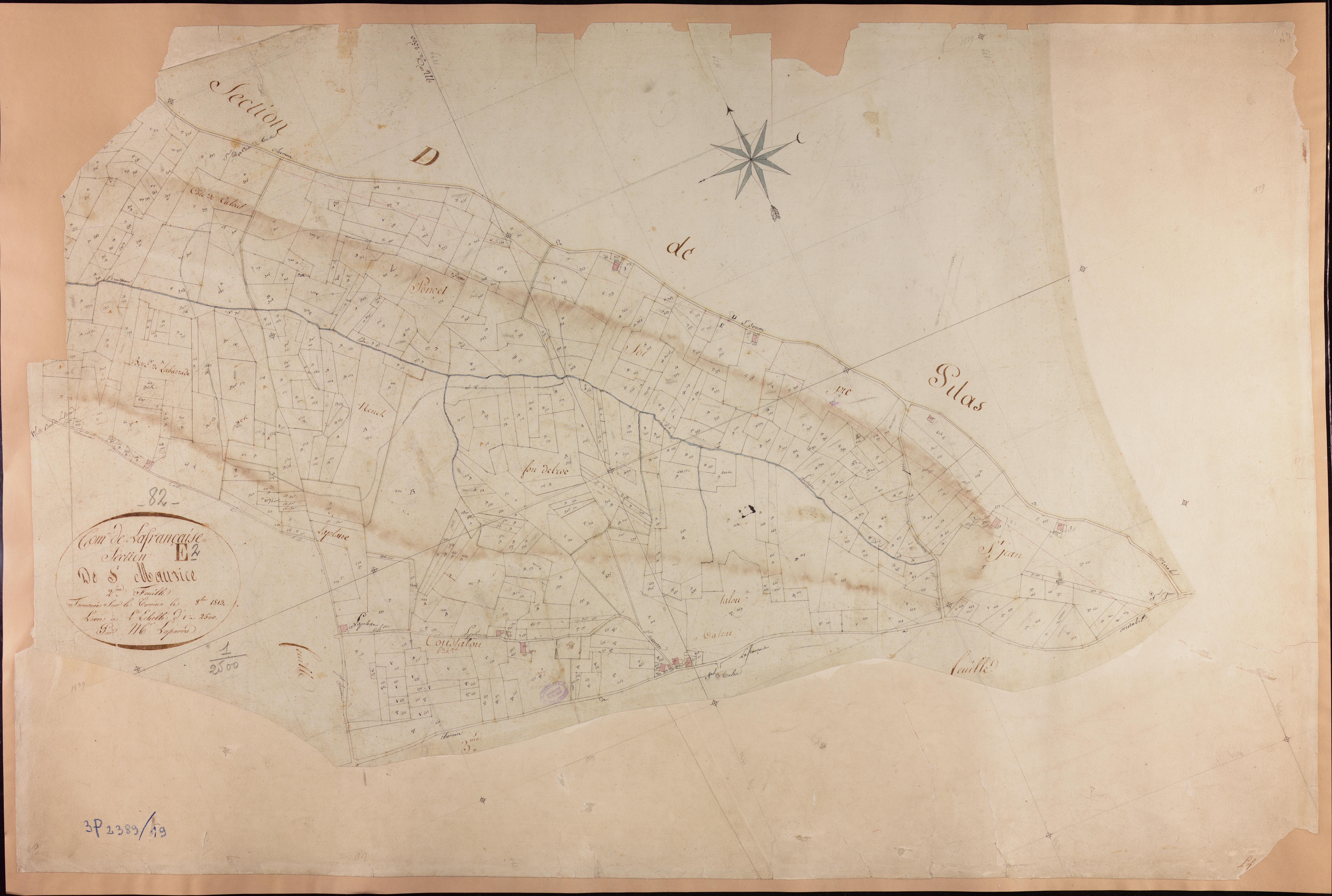 Lafrançaise - Section E - Saint-Maurice, 2e feuille