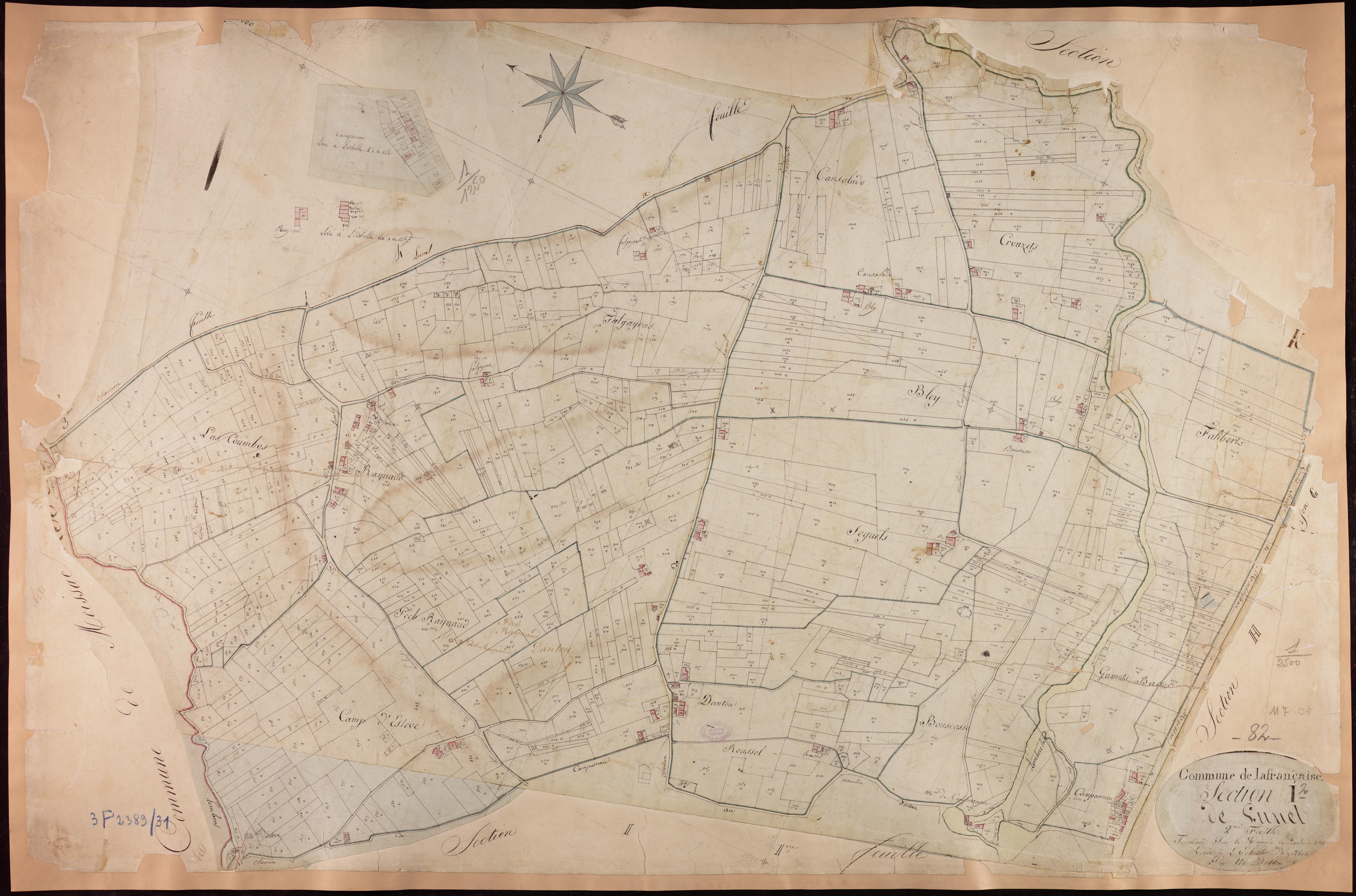 Lafrançaise - Section I - Lunel, 2e feuille