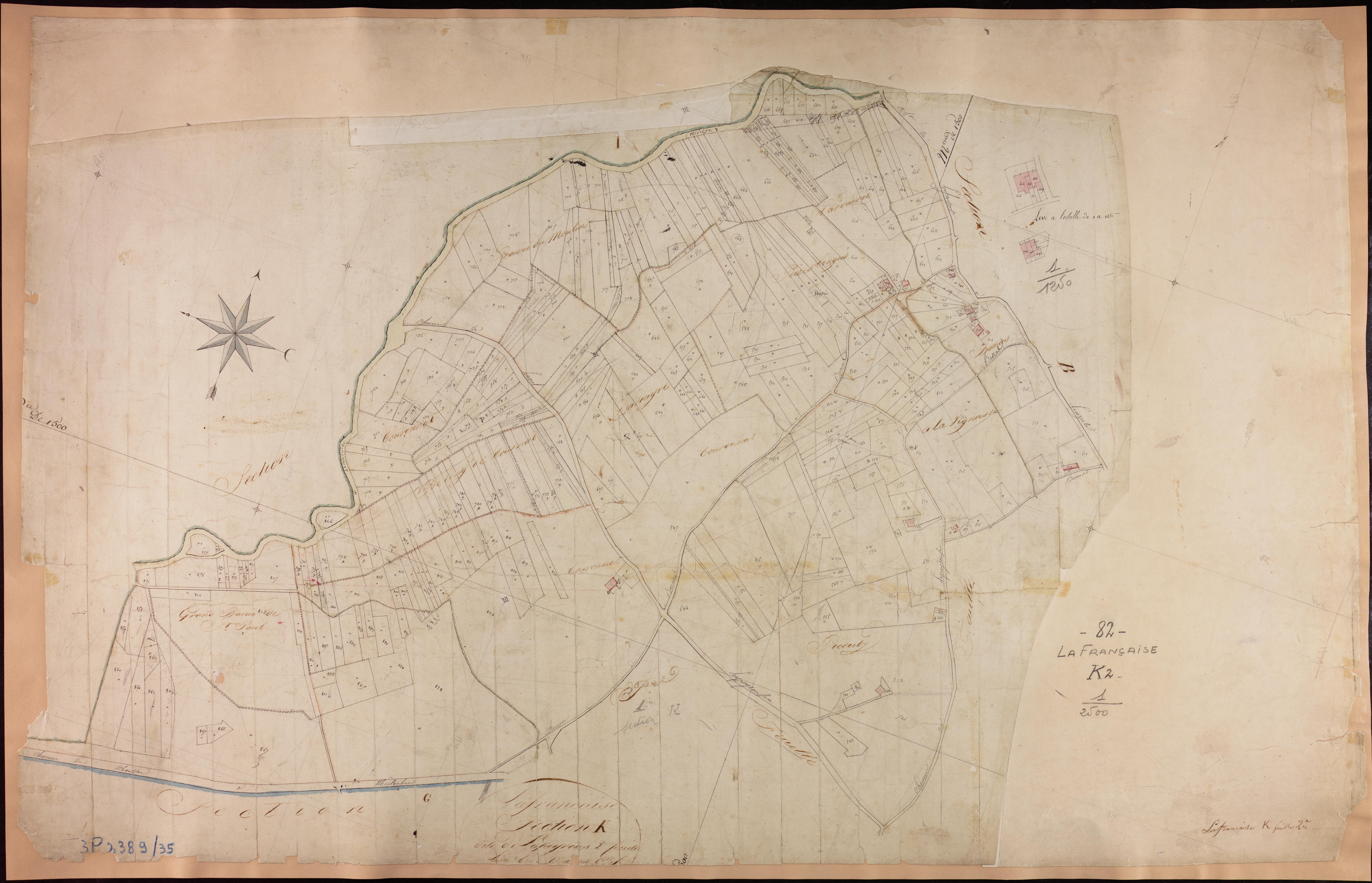 Lafrançaise - Section K - Lapeyrouse, 2e feuille