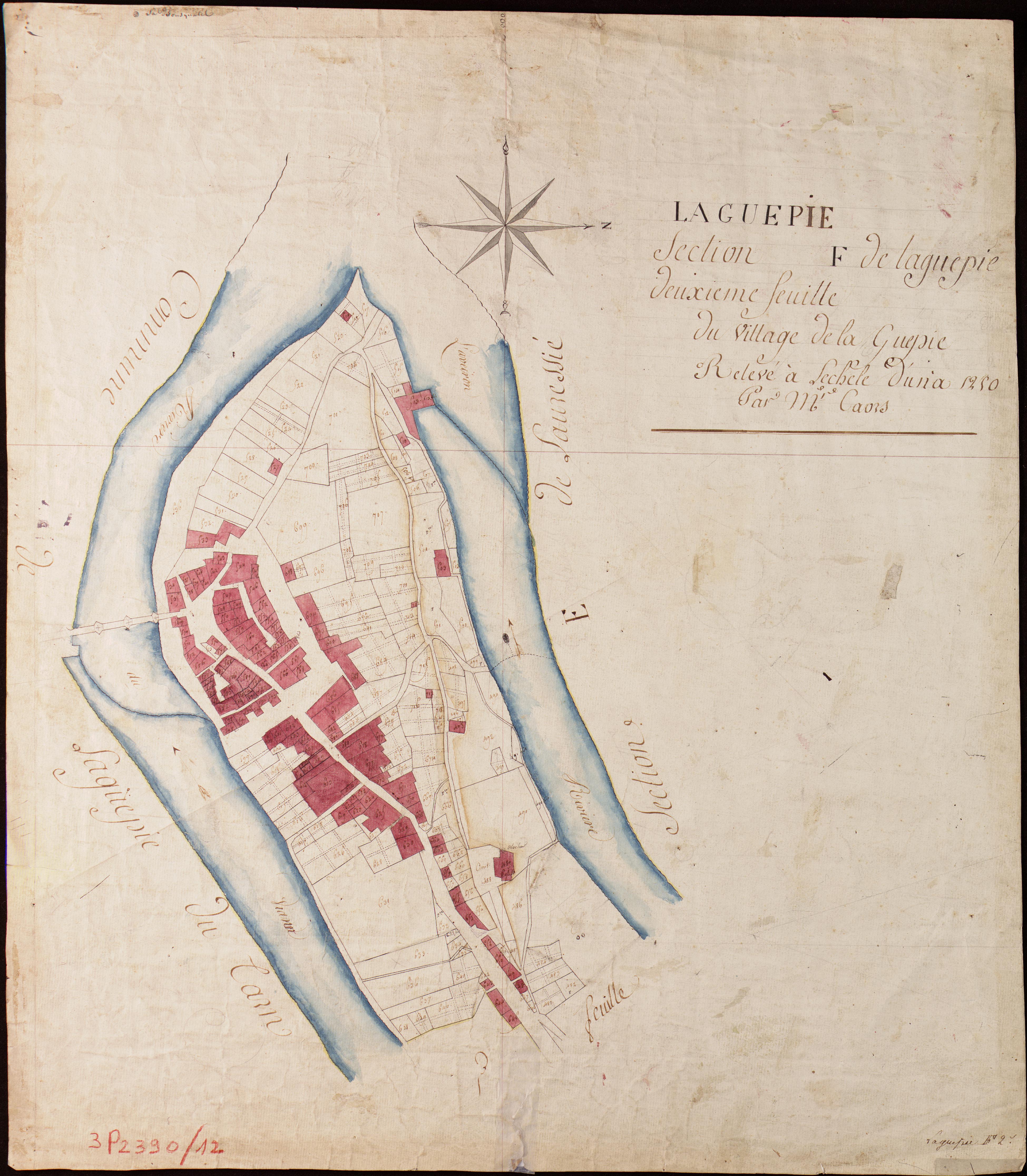 Laguépie - Section F - Laguépie, 2e feuille
