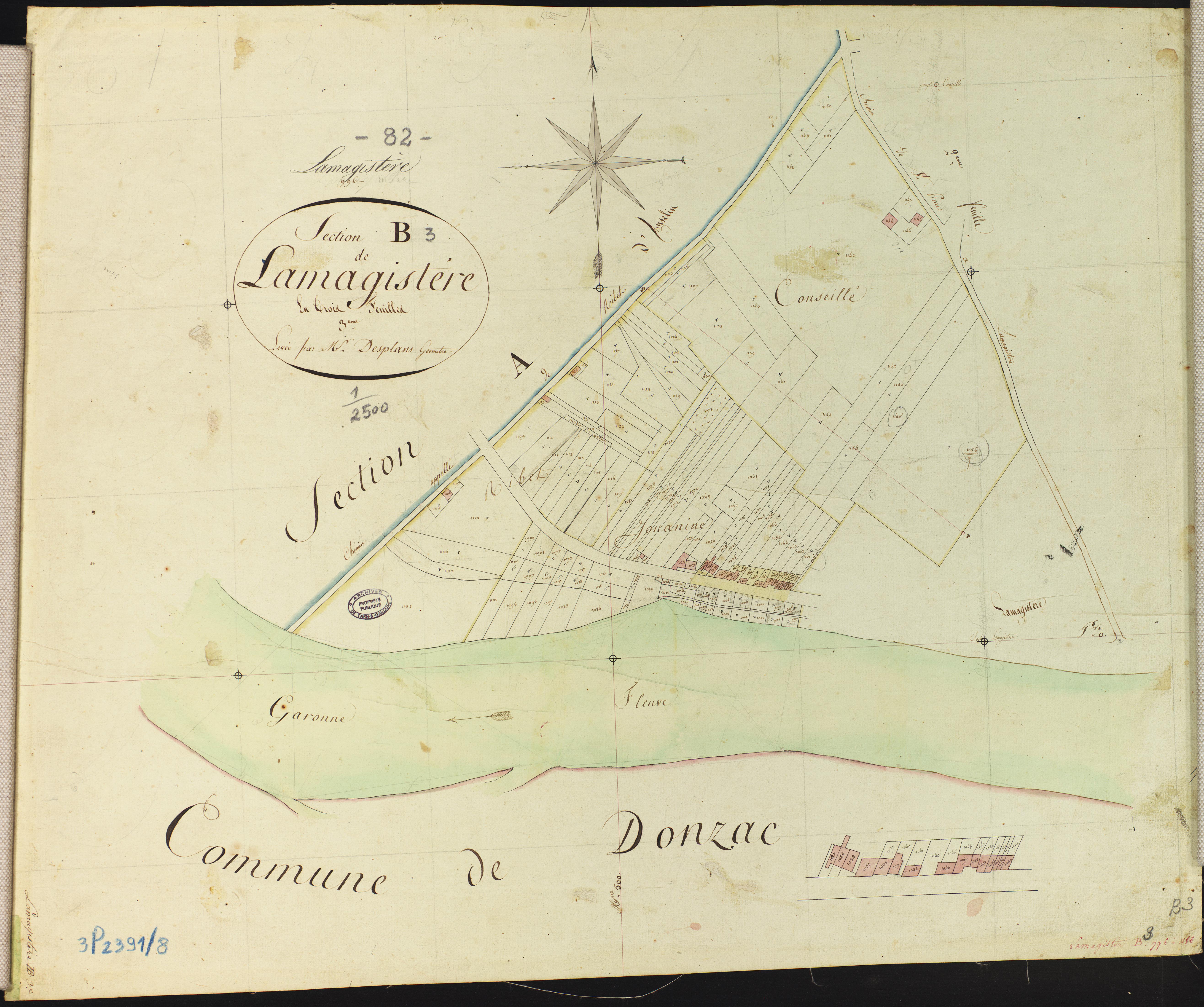 Lamagistère - Section B - Lamagistère, 3e feuille