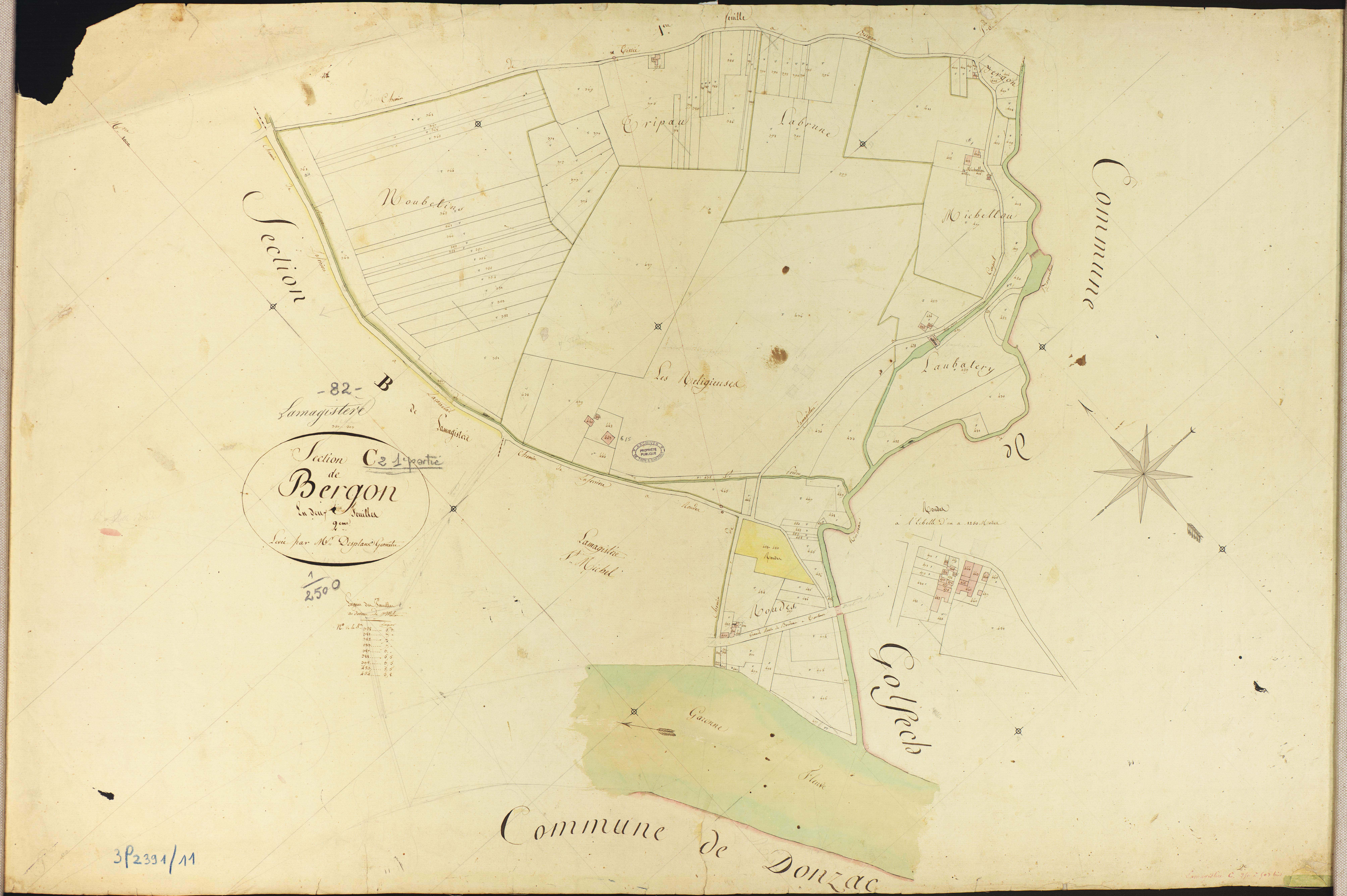 Lamagistère - Section C - Bergon, 2e feuille