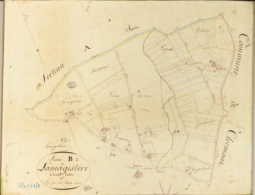 Lamagistère - Section B - Lamagistère, 1ère feuille