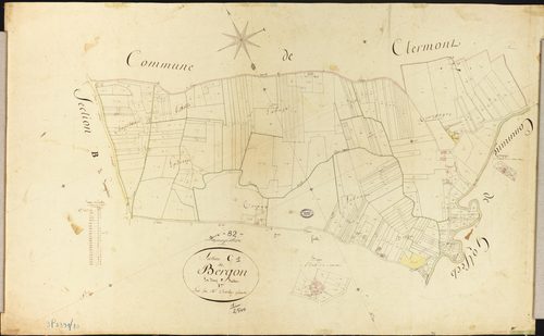 Lamagistère - Section C - Bergon, 1ère feuille