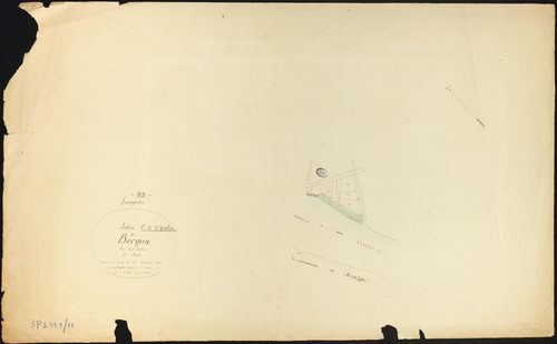 Lamagistère - Section C - Bergon, 2e feuille : alluvions et corrosions