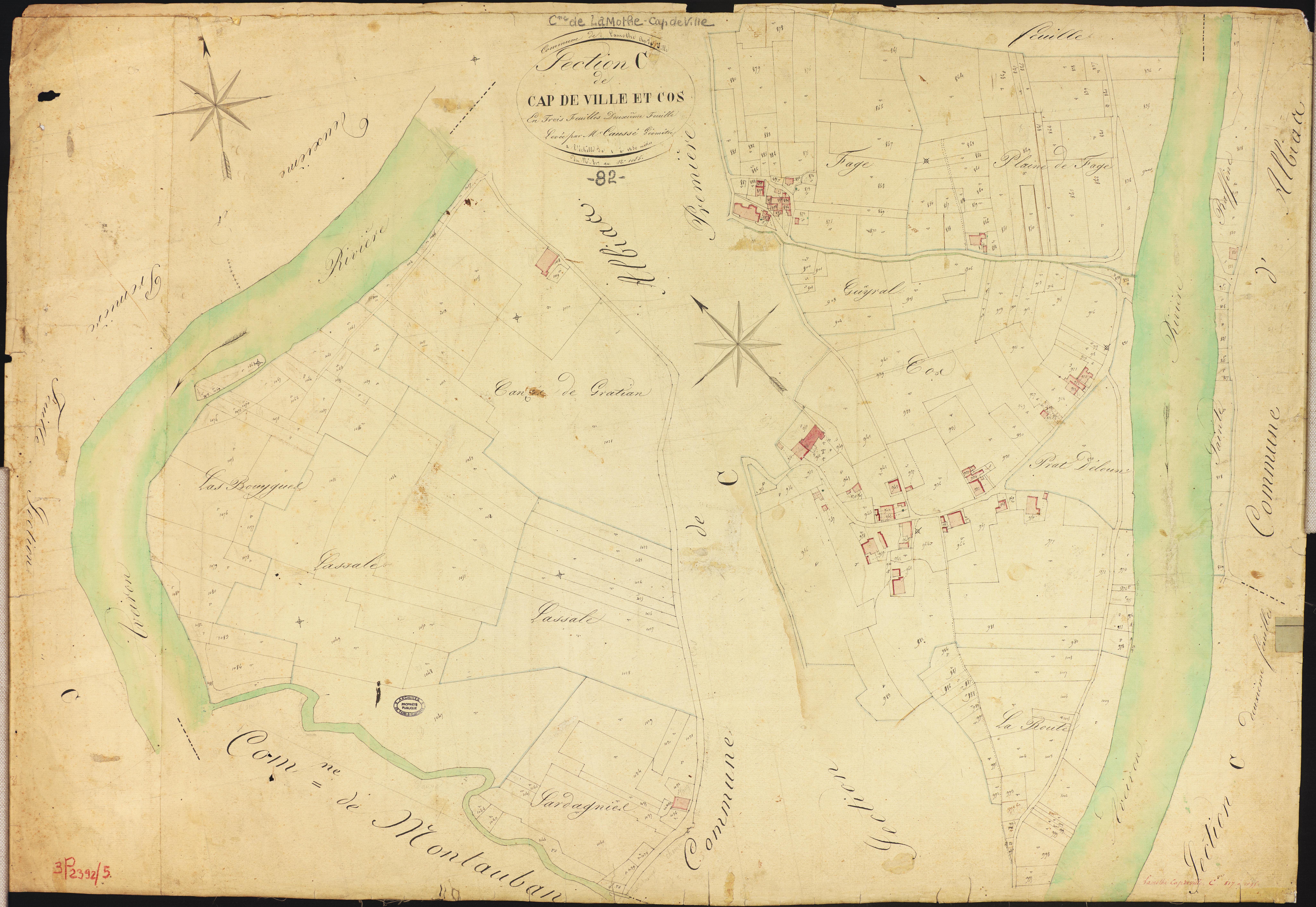 Lamothe-Capdeville - Section C - Cap de ville et Cos, 2e feuille