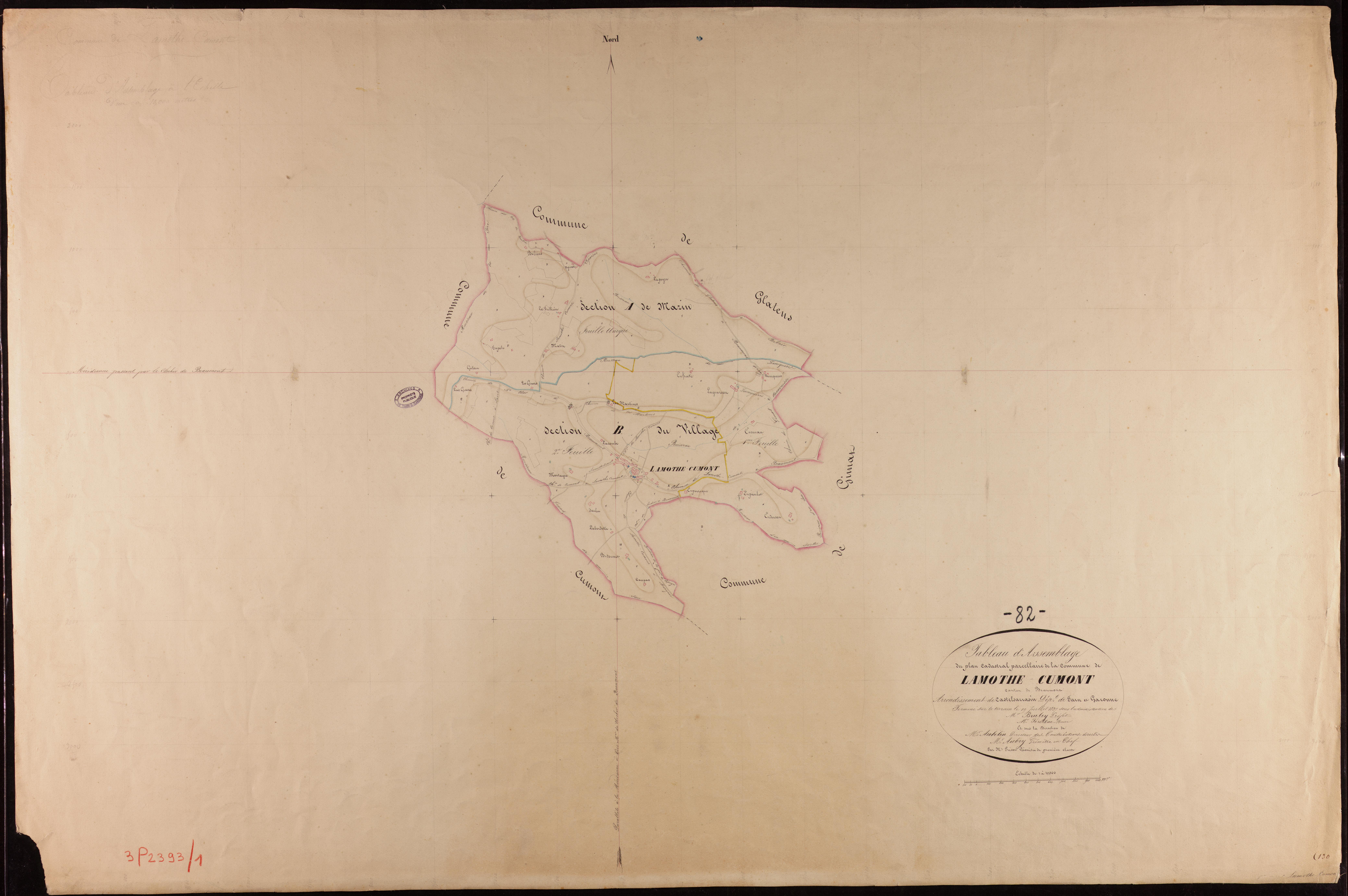 Lamothe-Cumont - Tableau d'assemblage