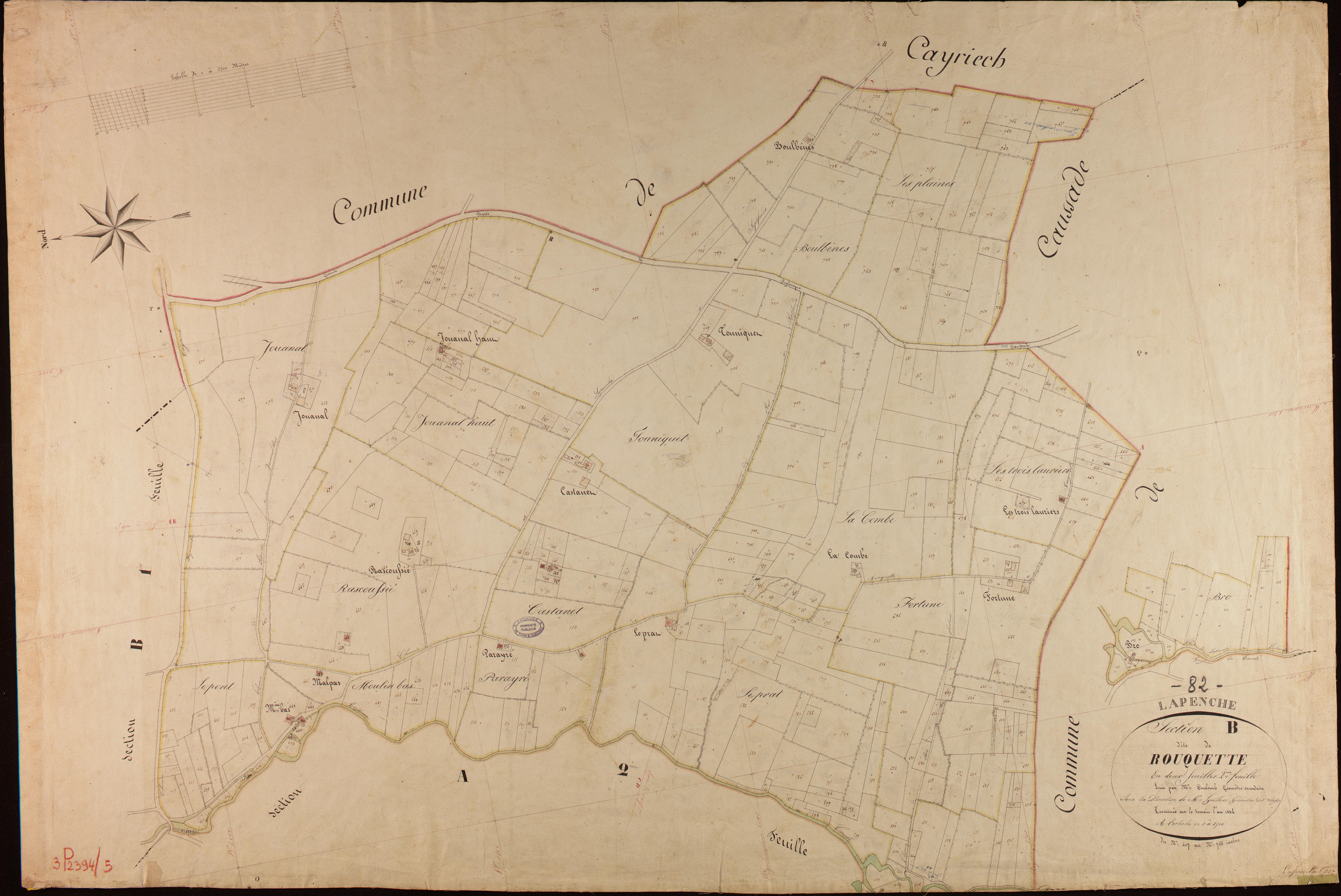 Lapenche - Section B - Rouquette, 2e feuille