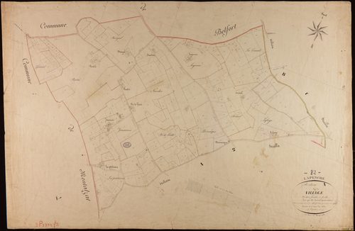 Lapenche - Section A - Le Village, 1ère feuille