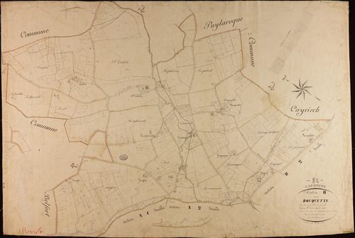 Lapenche - Section B - Rouquette, 1ère feuille
