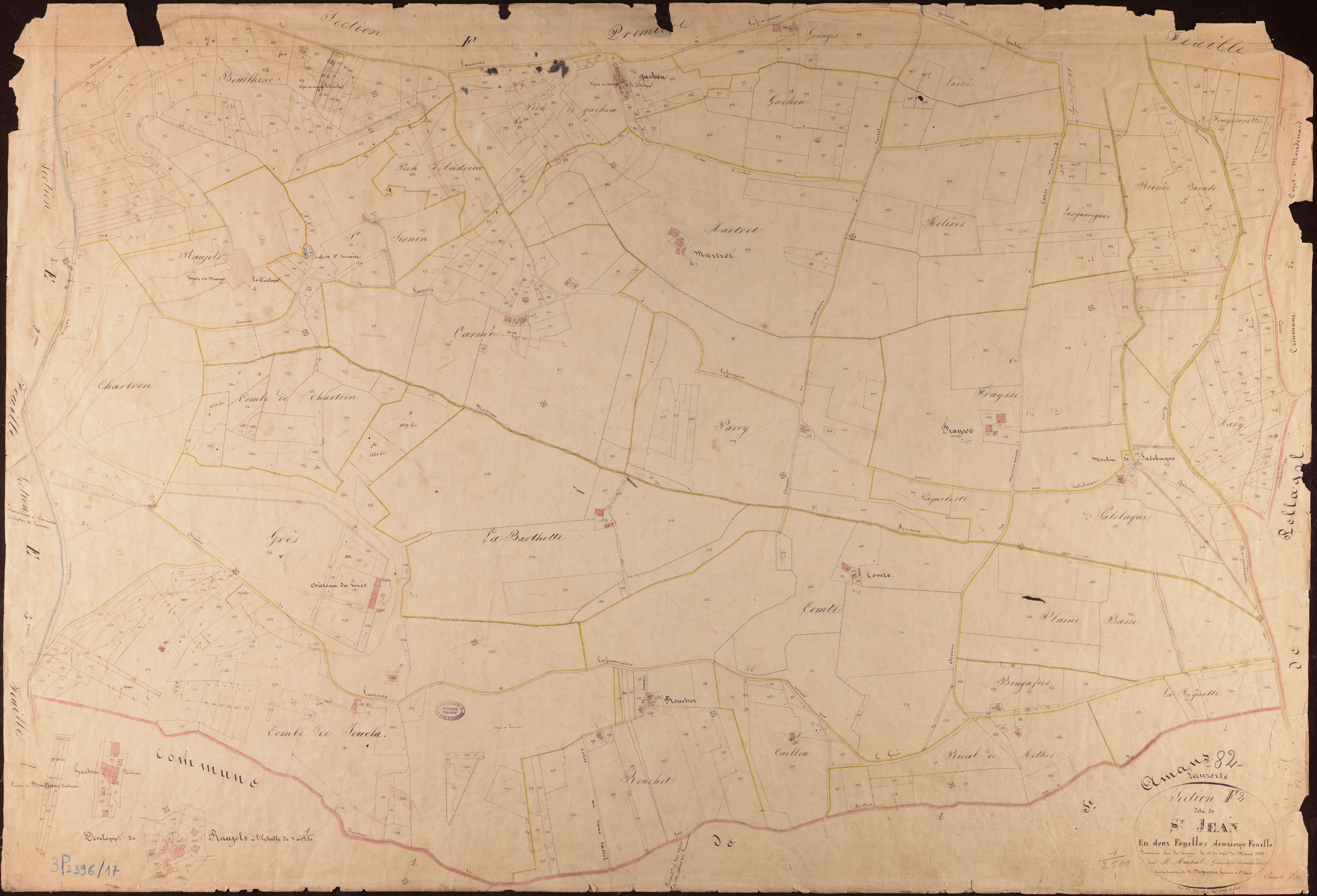 Lauzerte - Section F - Saint-Jean, 2e feuille