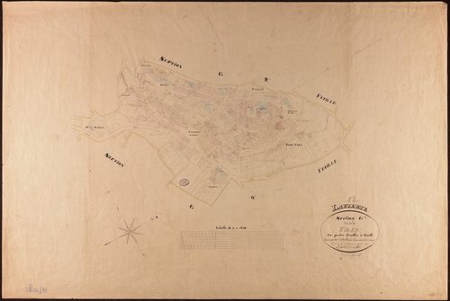Lauzerte - Section G - La Ville, 1ère feuille
