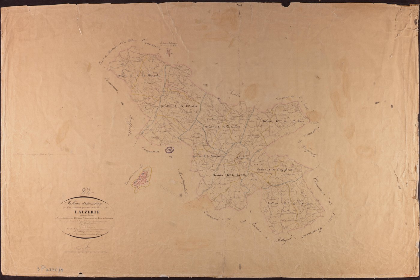 Lauzerte - Tableau d'assemblage