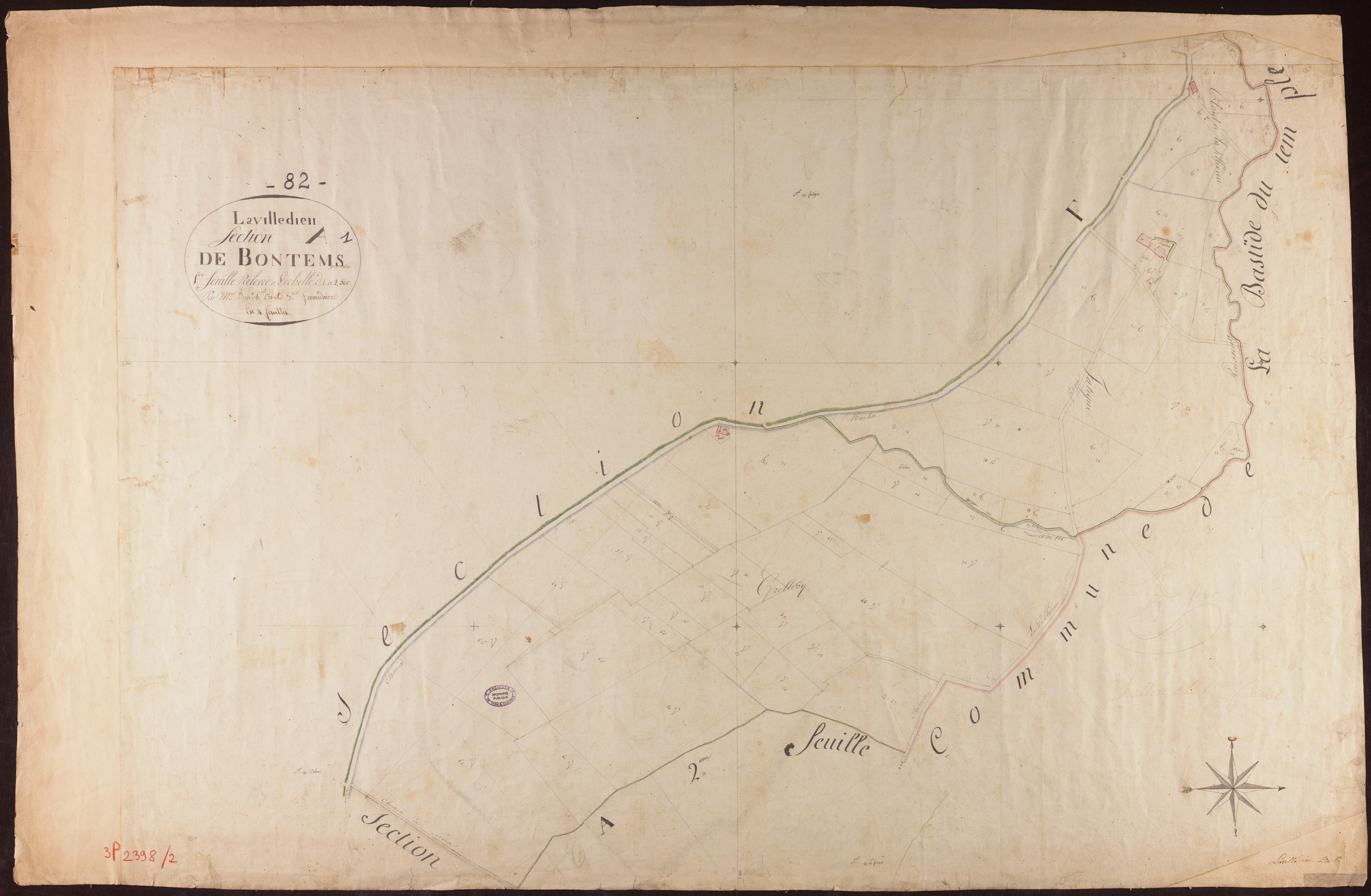 La Ville-Dieu-du-Temple - Section A - Bontems, 1ère feuille