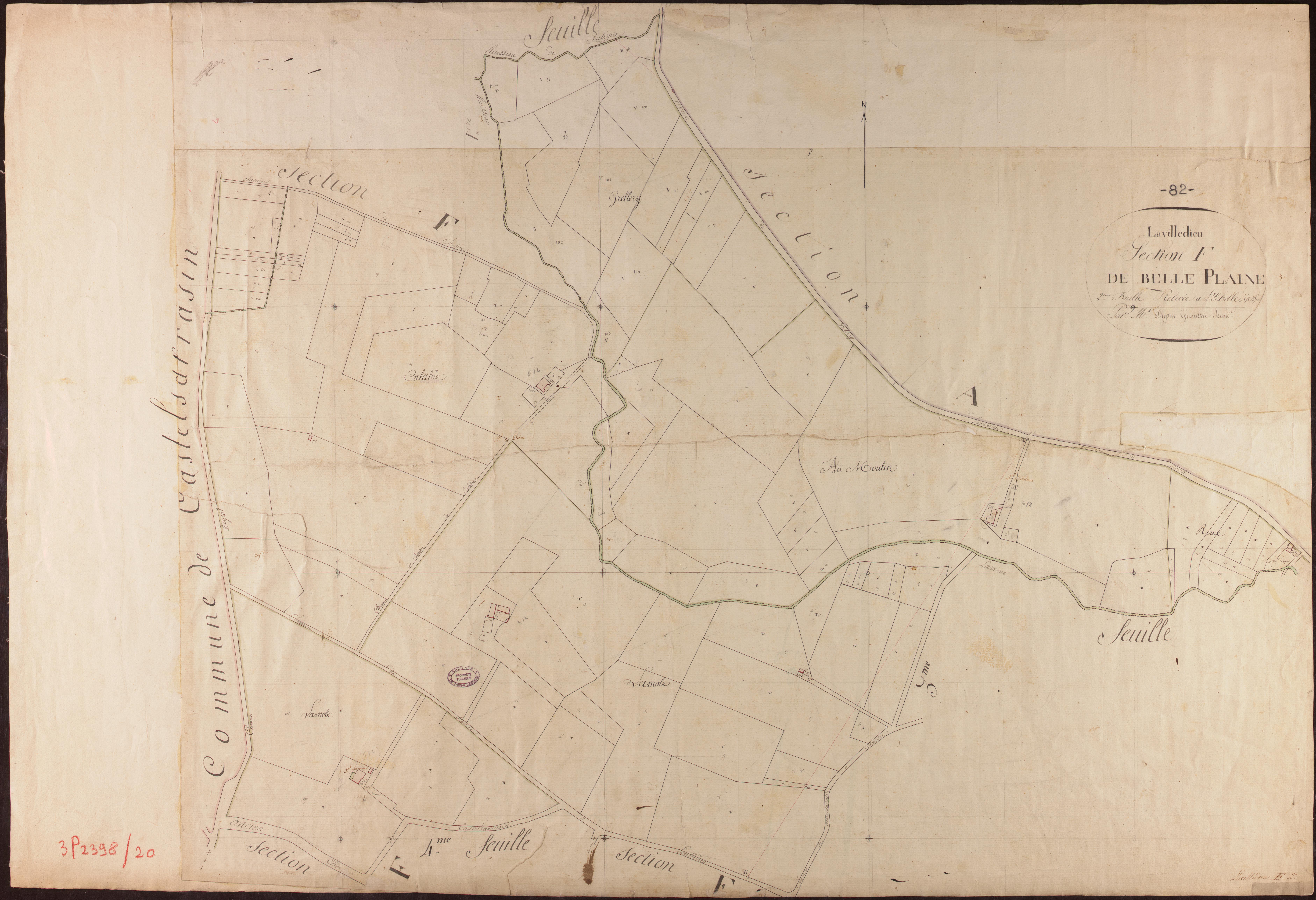 La Ville-Dieu-du-Temple - Section F - Belle Plaine, 2e feuille
