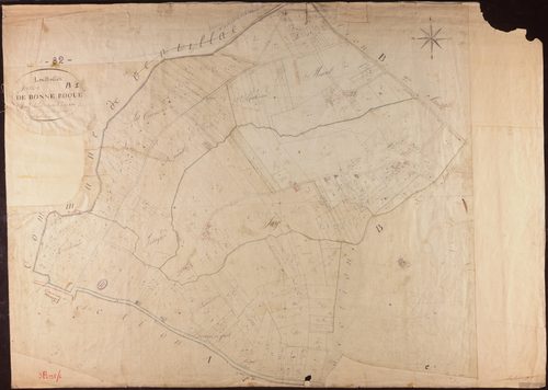La Ville-Dieu-du-Temple - Section B - Bonneroque, 1ère feuille