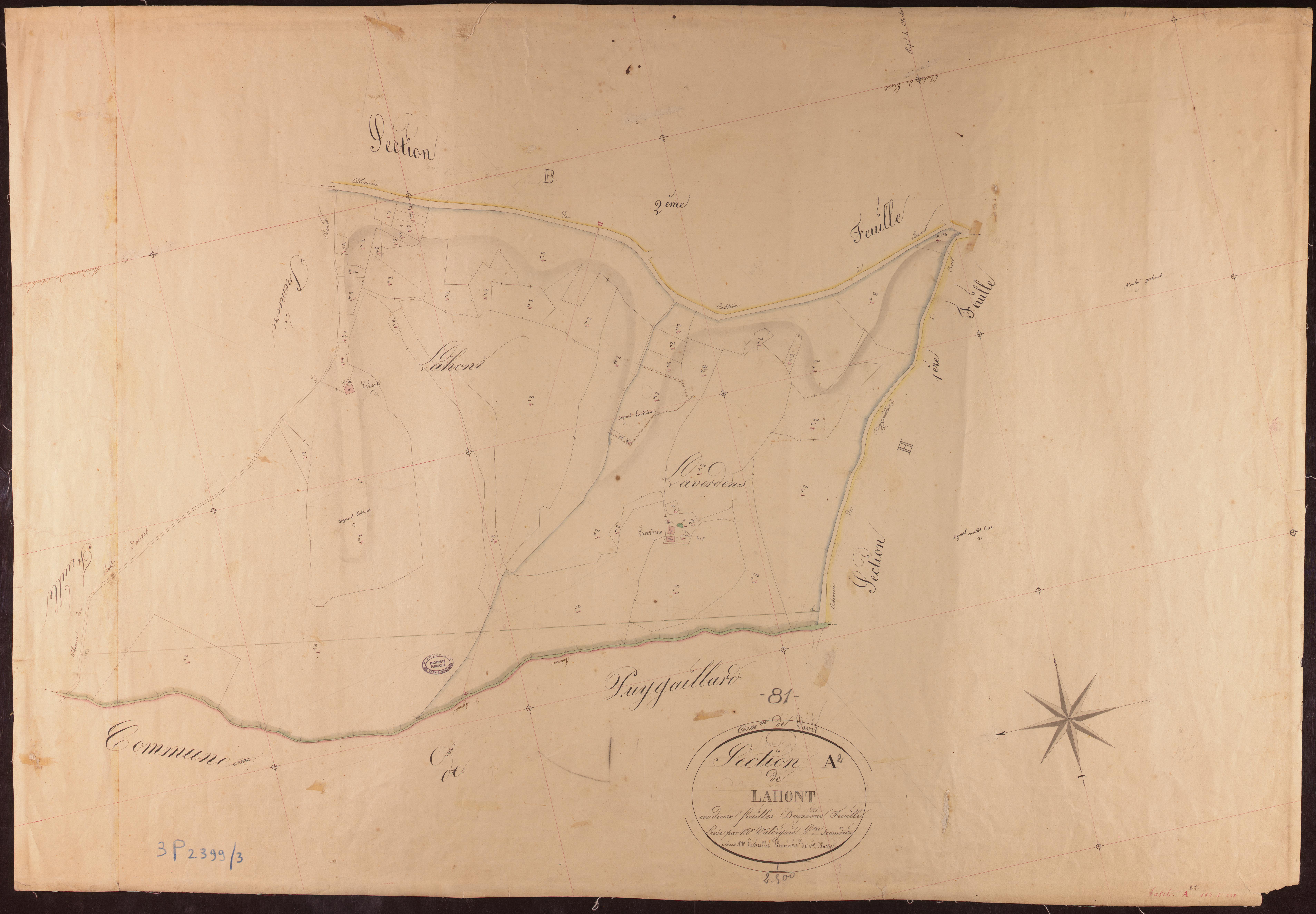 Lavit - Section A - Lahont, 2e feuille