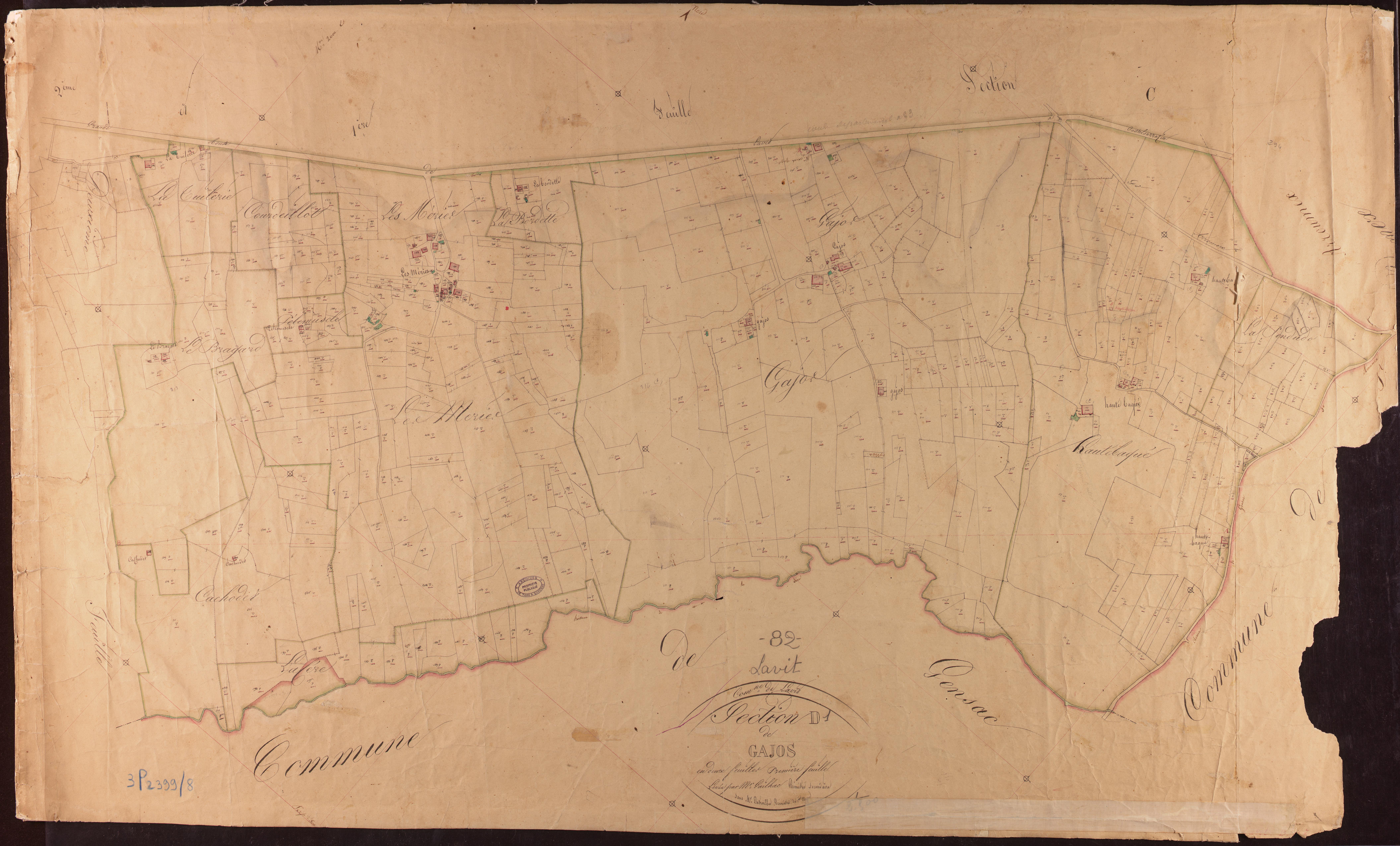 Lavit - Section D - Gajos, 1ère feuille