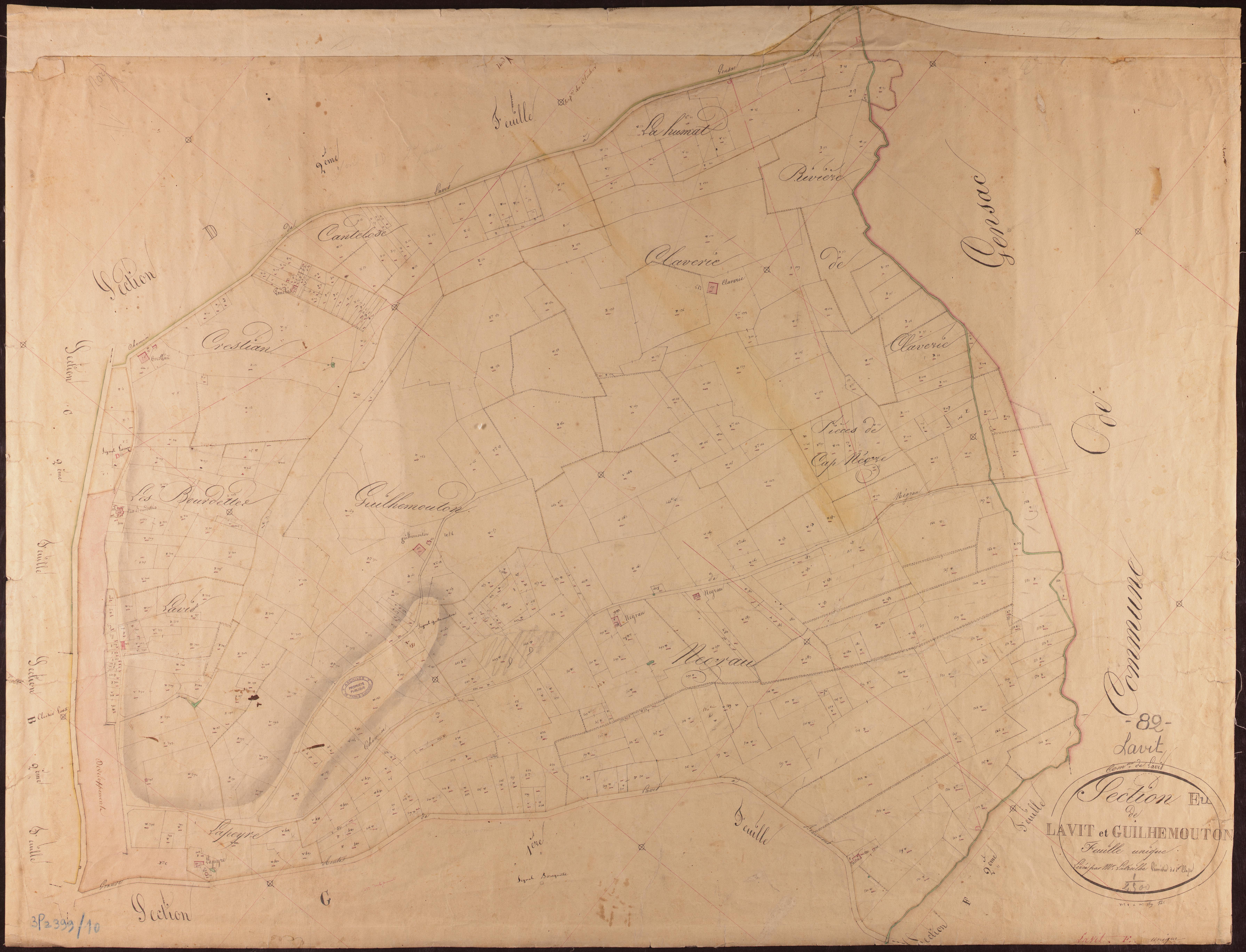 Lavit - Section E - Lavit et Guilhemouton