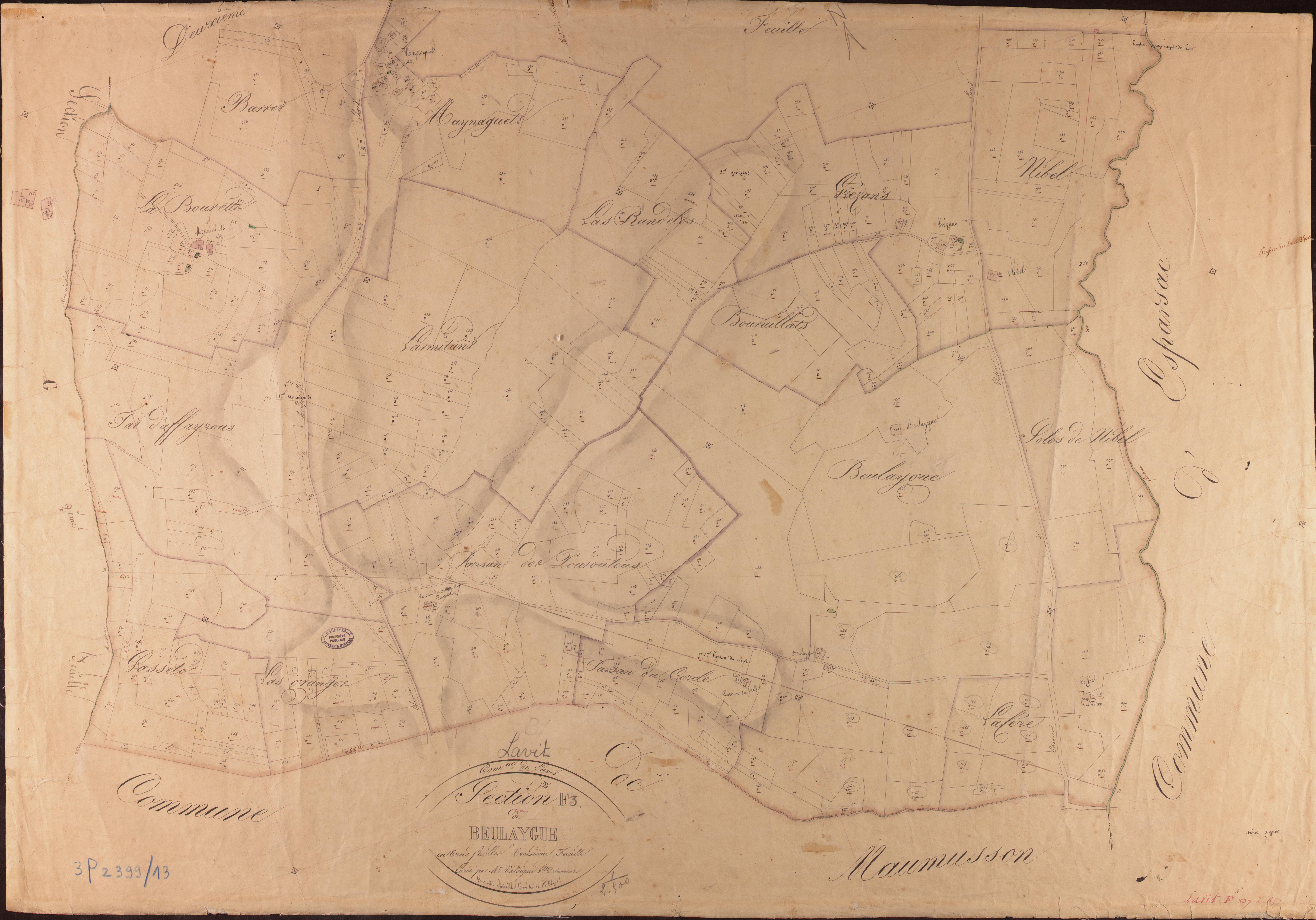 Lavit - Section F - Beulaygue, 3e feuille