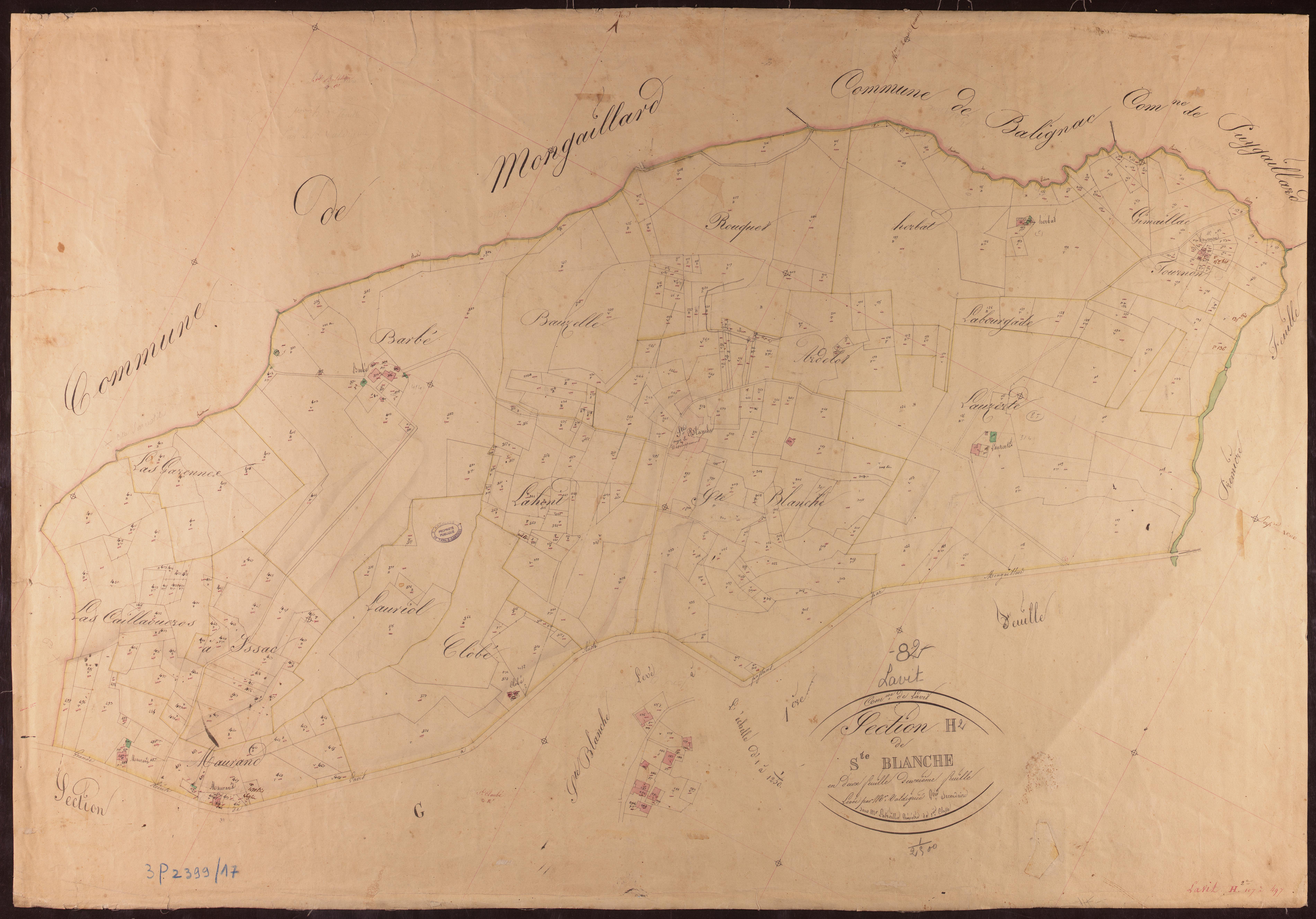 Lavit - Section H - Sainte-Blanche, 2e feuille