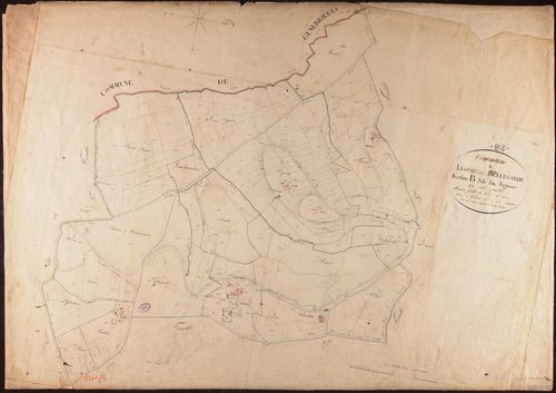 Léojac - Section B - Les Vergnous, 1ère feuille