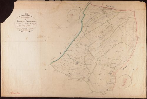 Léojac - Section C - Bellegarde, 3e feuille