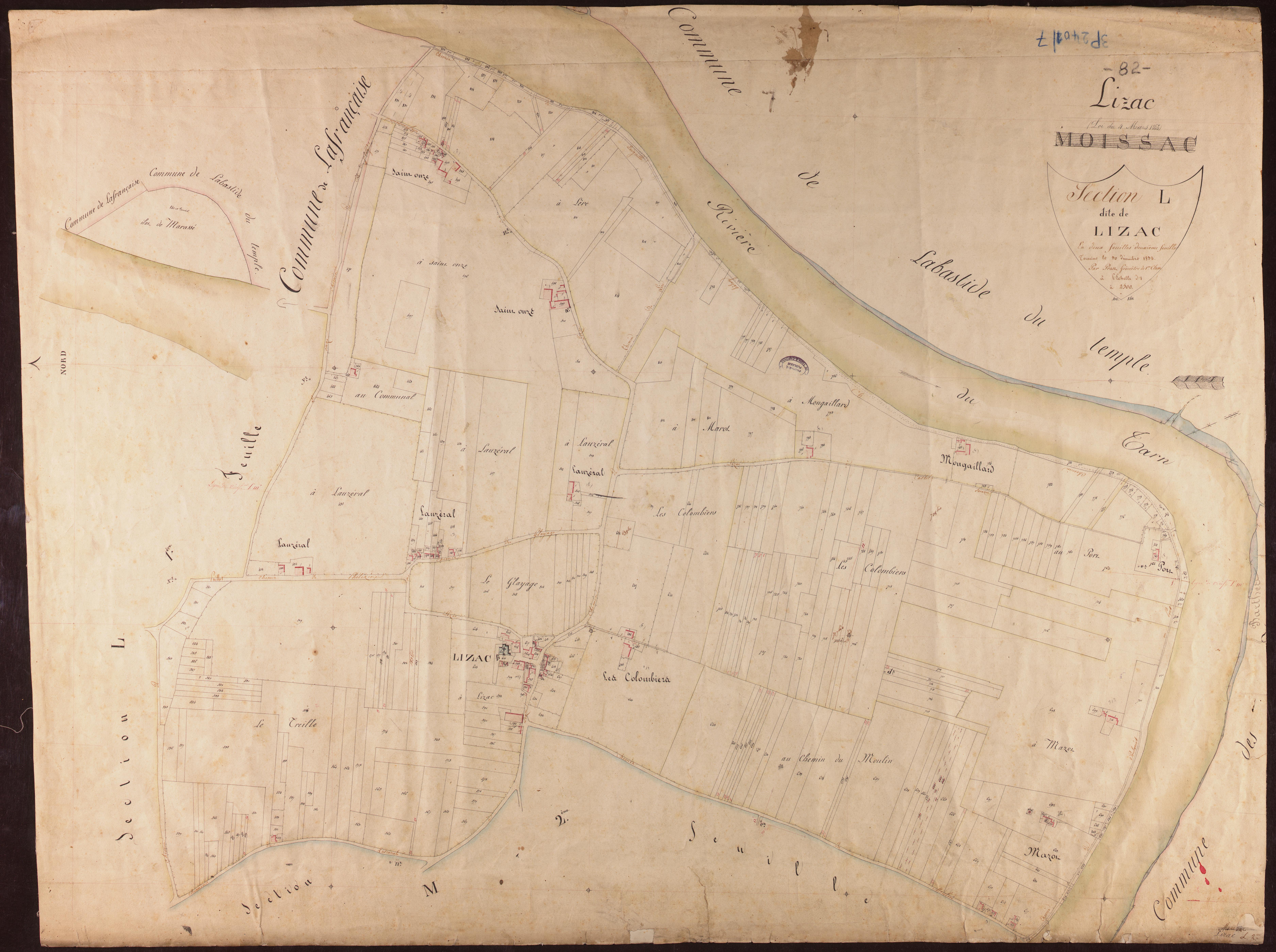 Lizac - Section L - Lizac, 2e feuille
