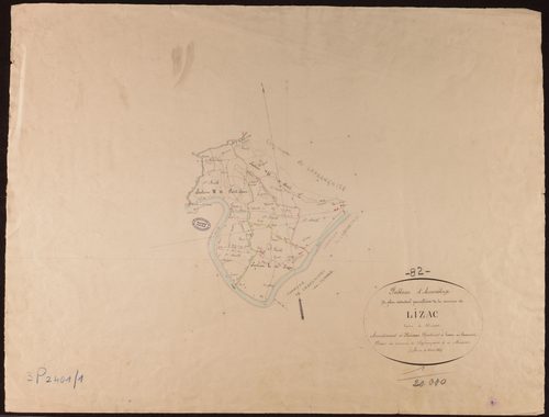 Lizac - Tableau d'assemblage