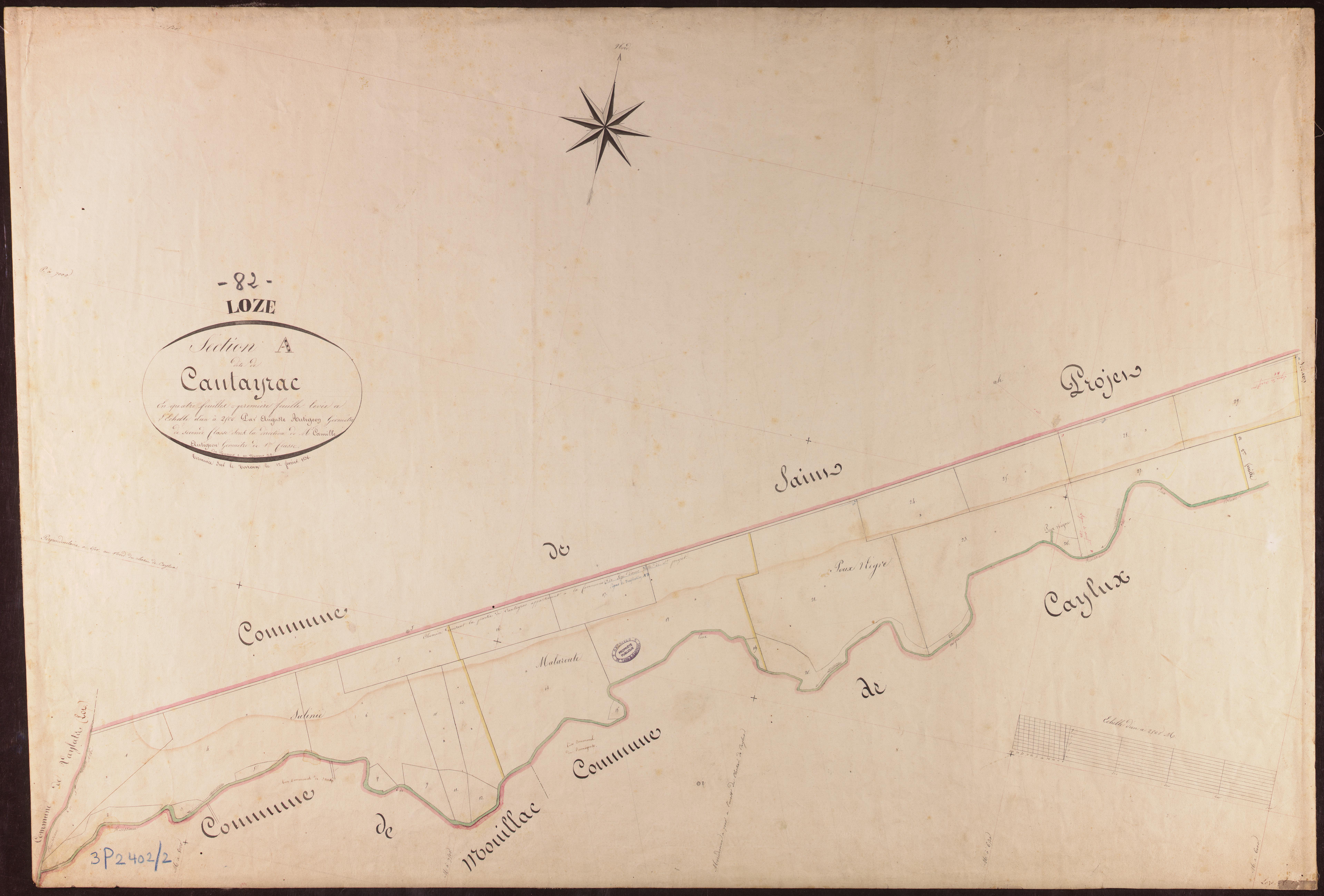 Loze - Section A - Cantayrac, 1ère feuille