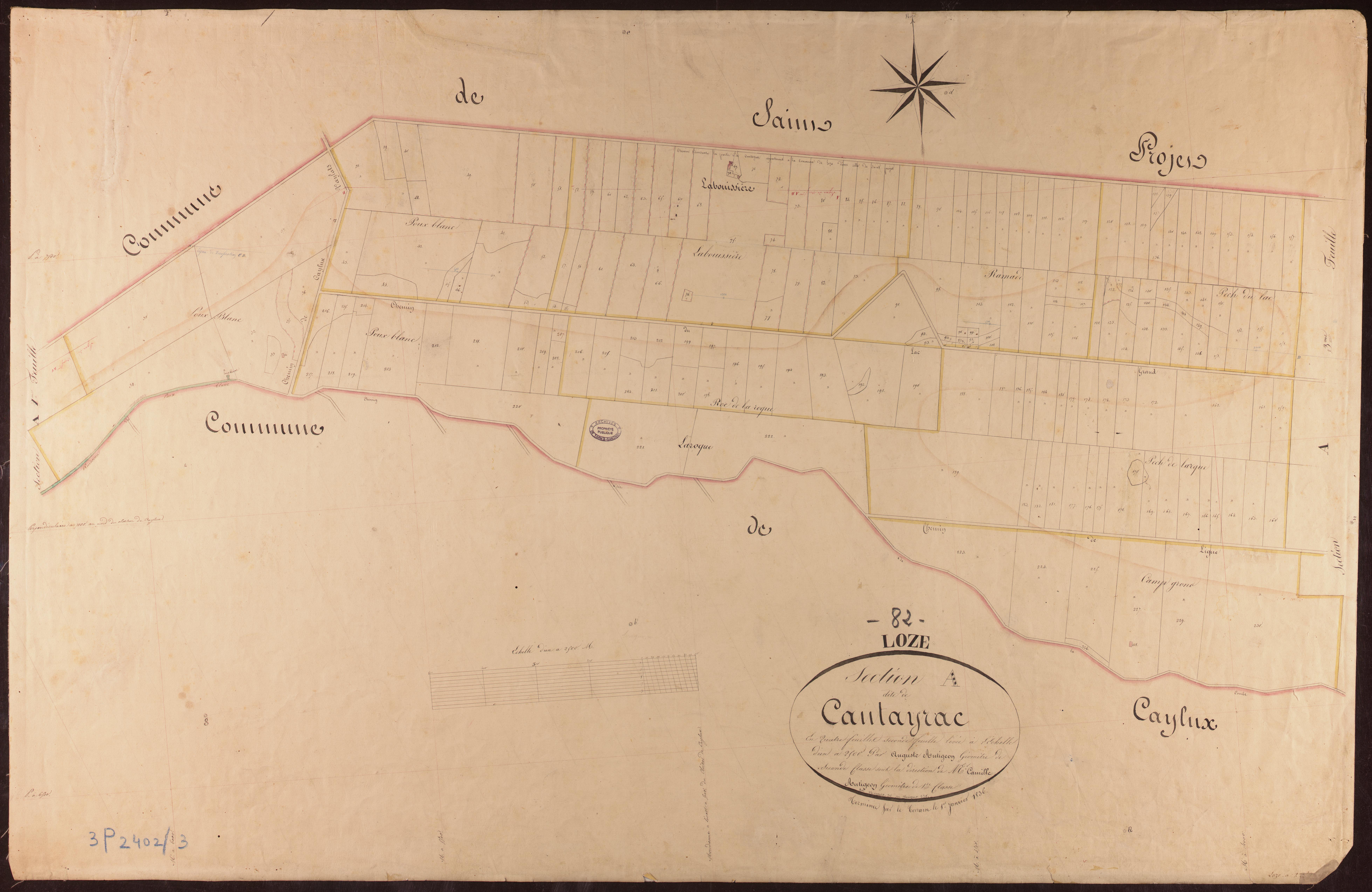 Loze - Section A - Cantayrac, 2e feuille