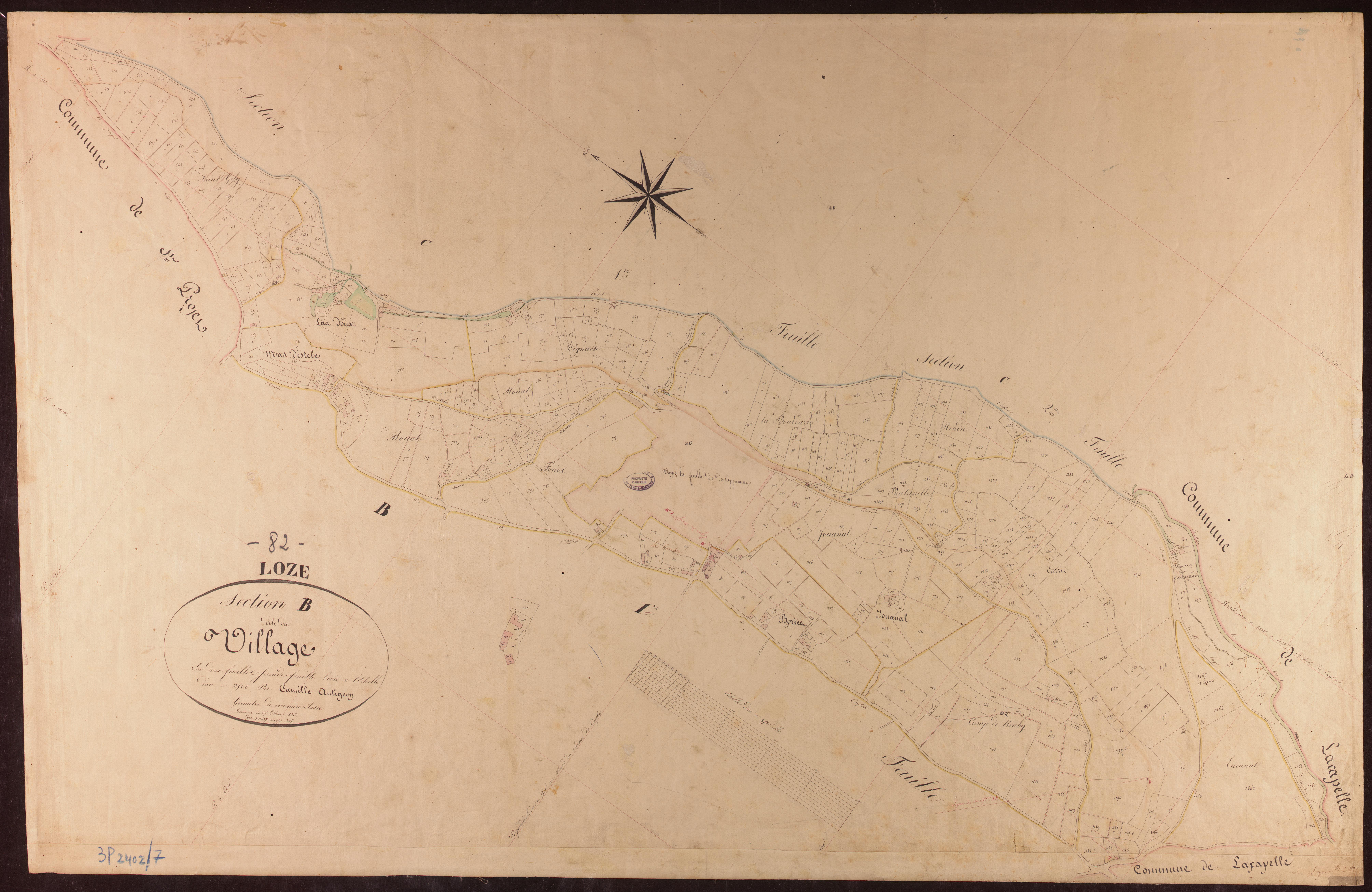 Loze - Section B - Le Village, 2e feuille