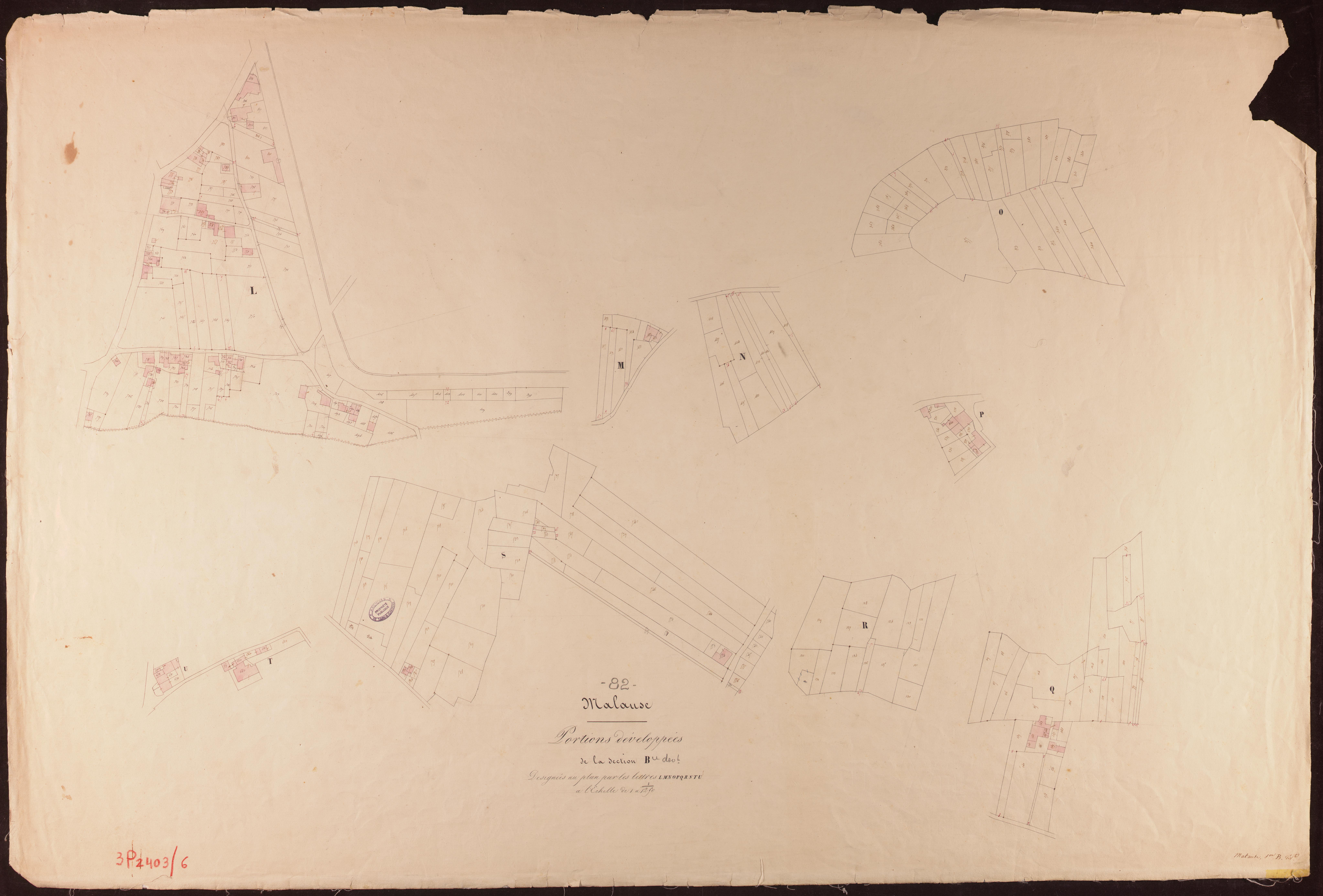 Malause - Section B - Sainte-Rose : développement