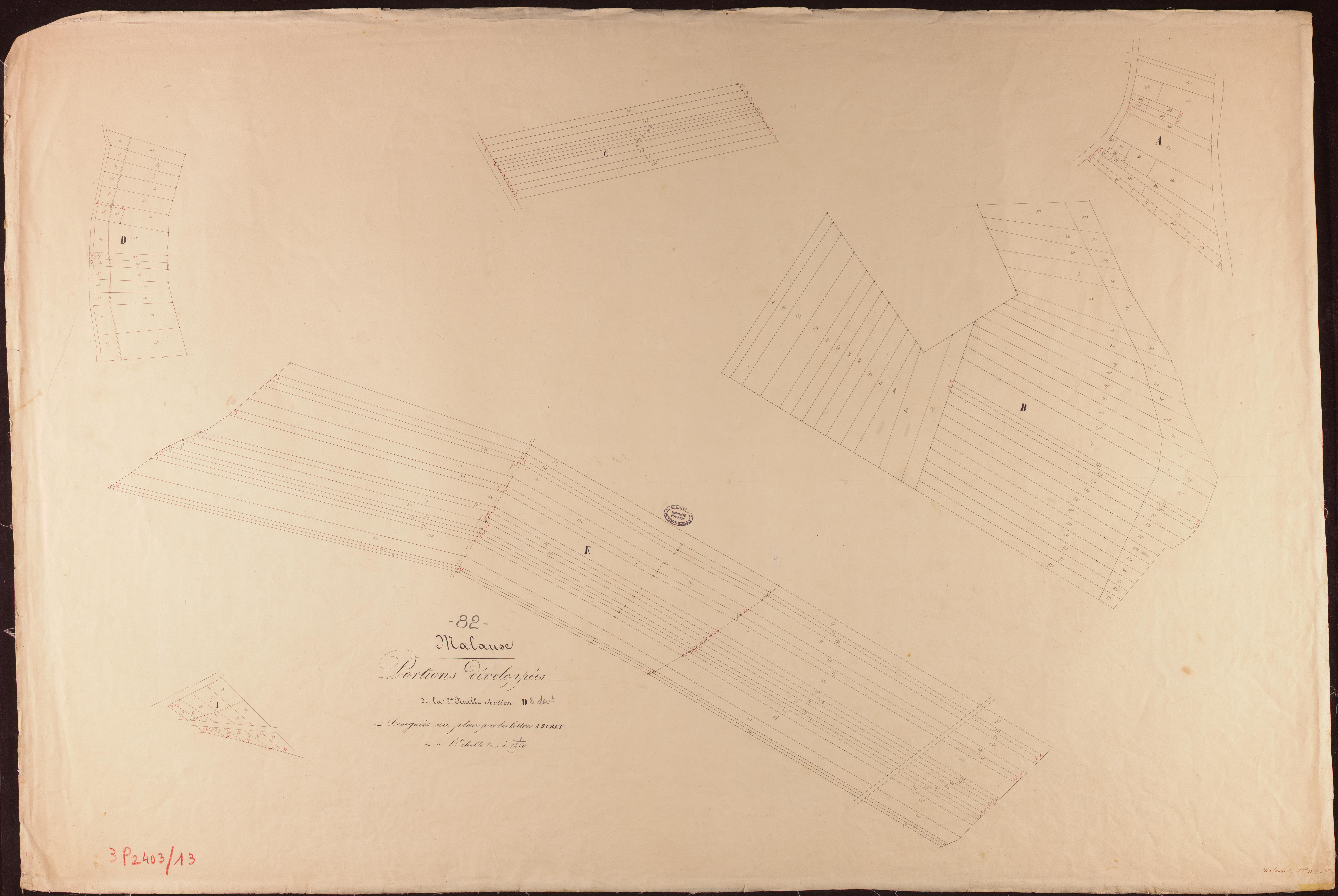 Malause - Section D - Les Ilôts, 2e feuille : développement
