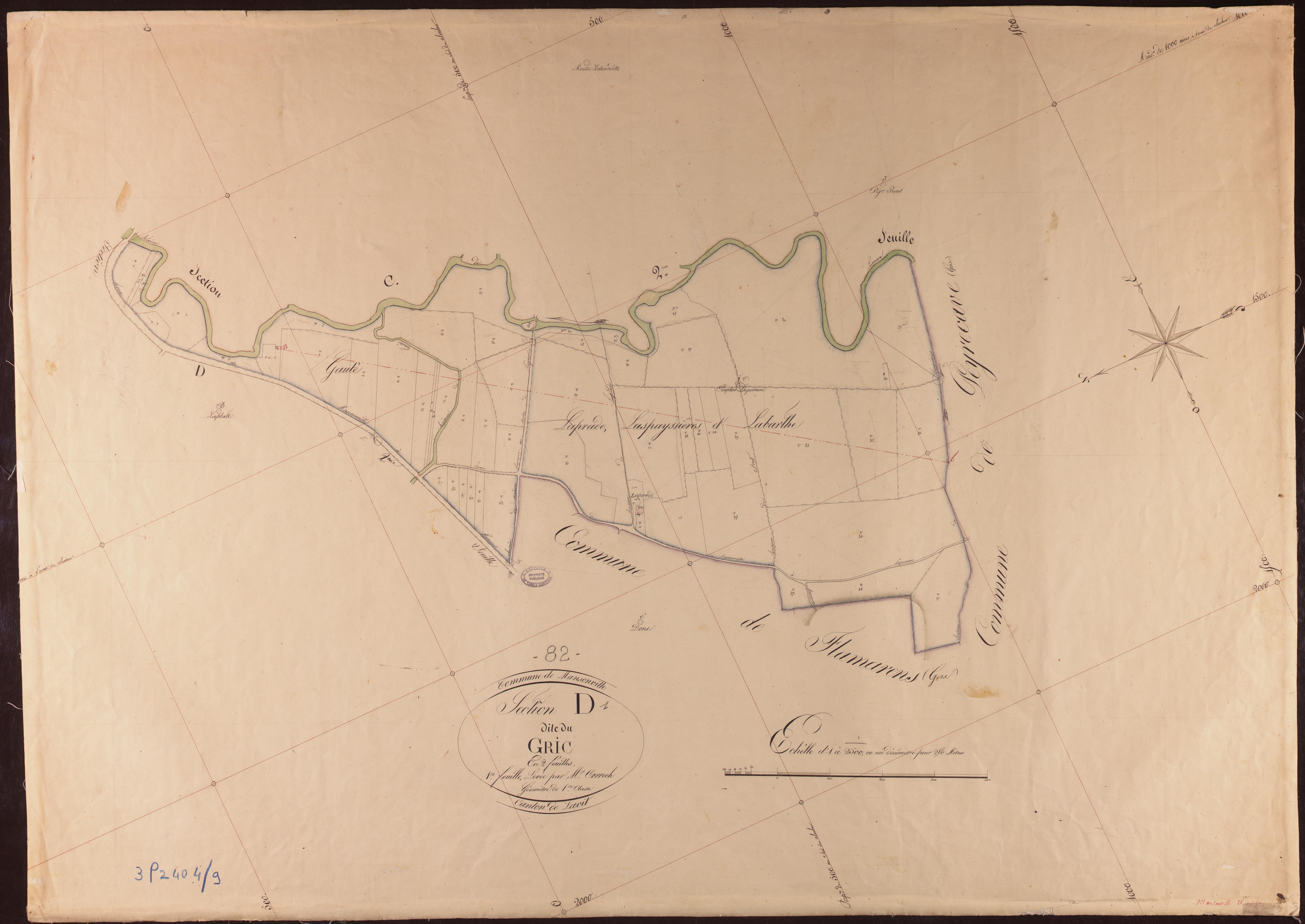 Mansonville - Section D - Le Gric, 1ère feuille